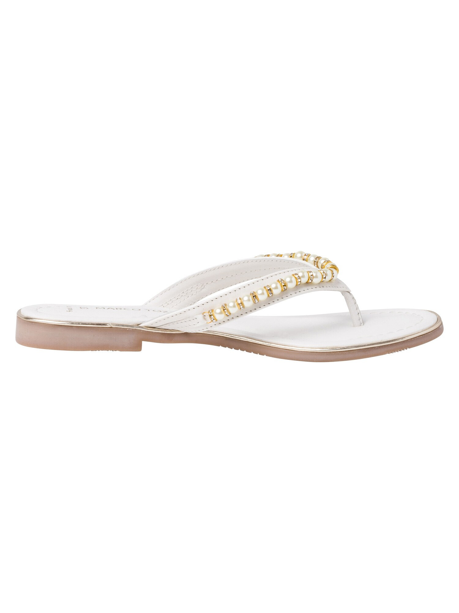 MARCO TOZZI Flip-flops alb - Pled.ro