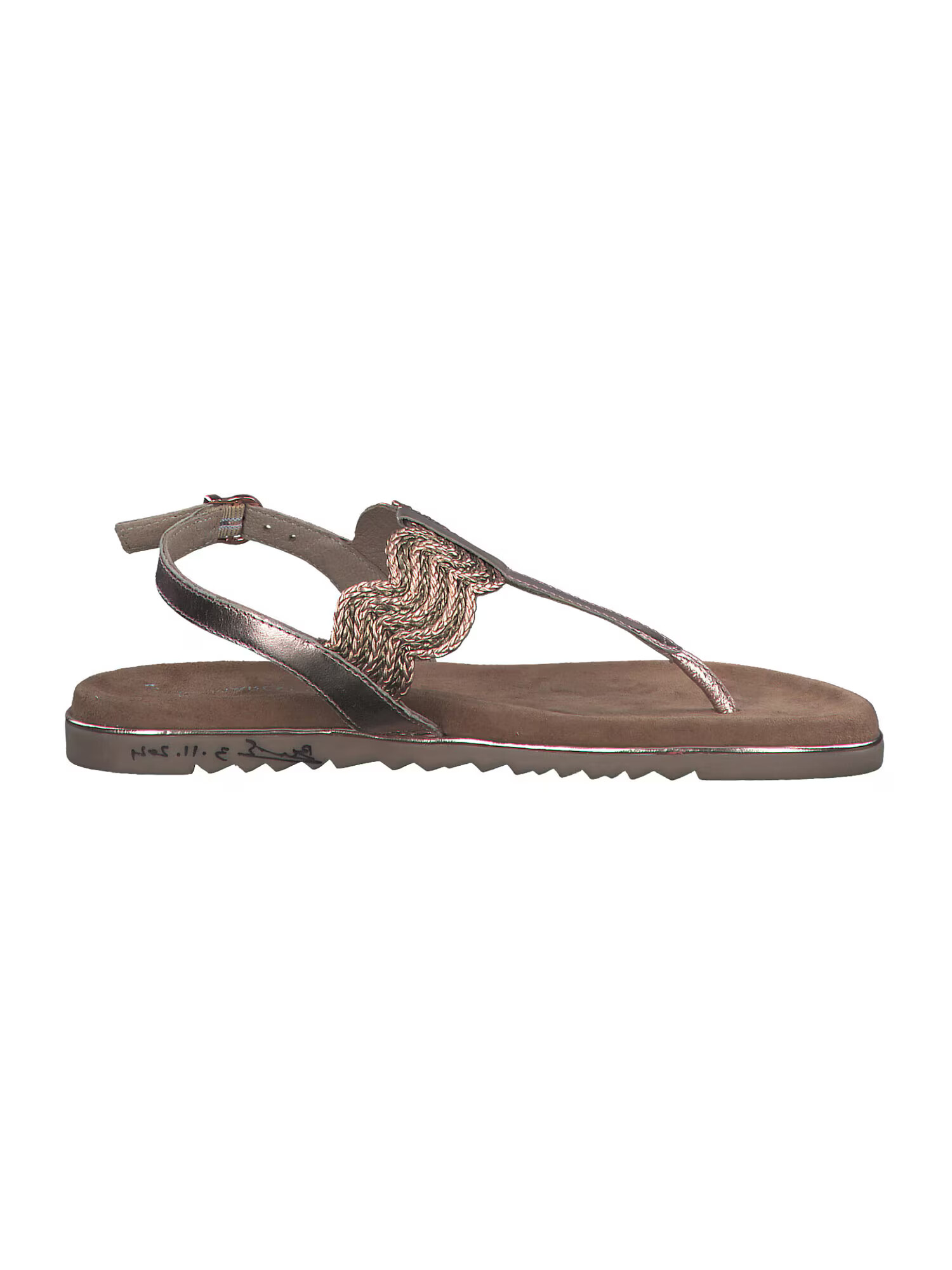 MARCO TOZZI Flip-flops auriu / auriu - roz / oliv - Pled.ro