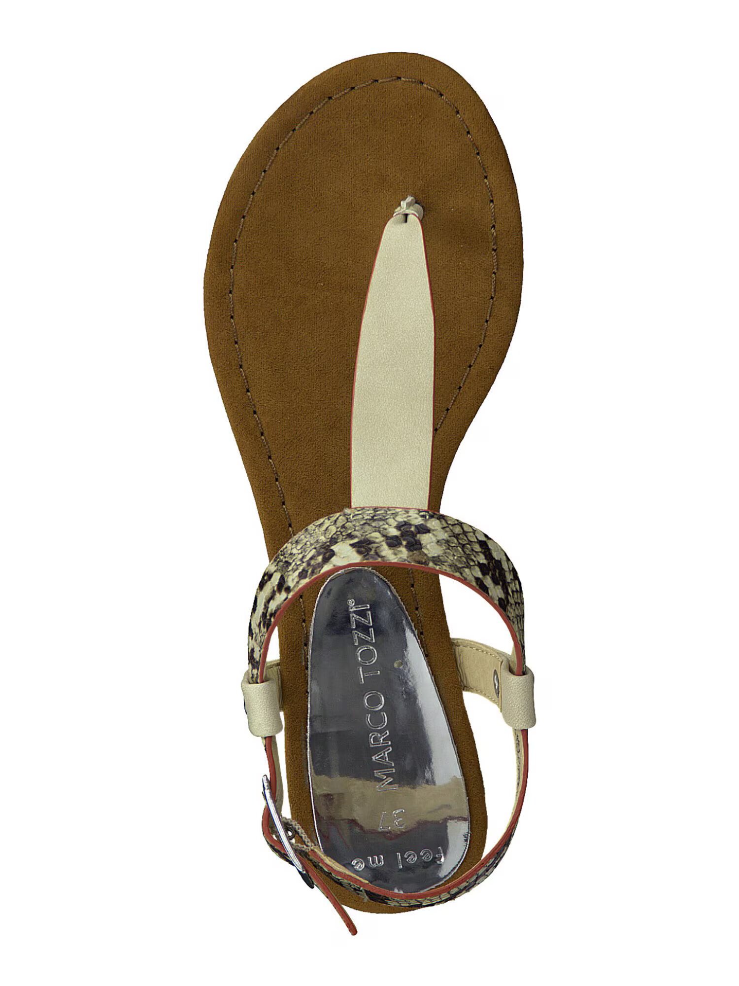 MARCO TOZZI Flip-flops bej / gri - Pled.ro