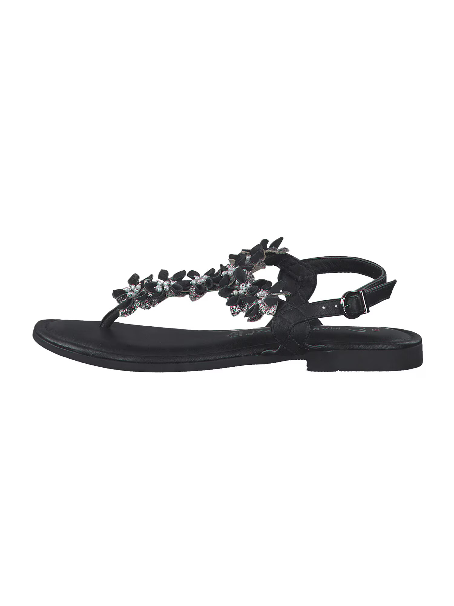 MARCO TOZZI Flip-flops negru / argintiu - Pled.ro