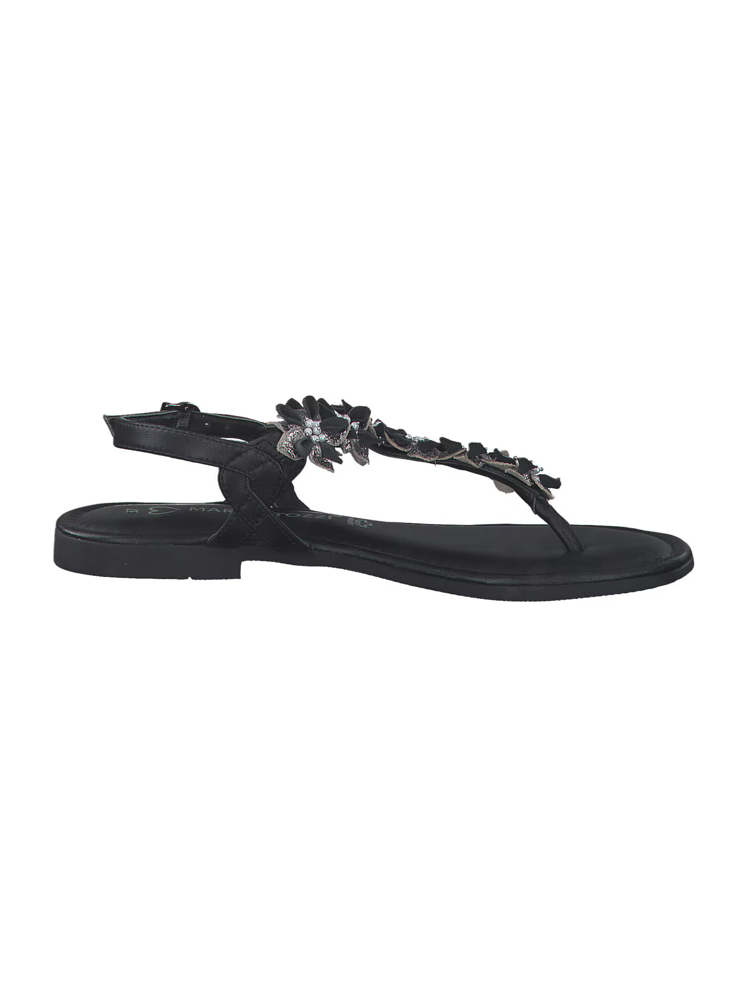 MARCO TOZZI Flip-flops negru / argintiu - Pled.ro