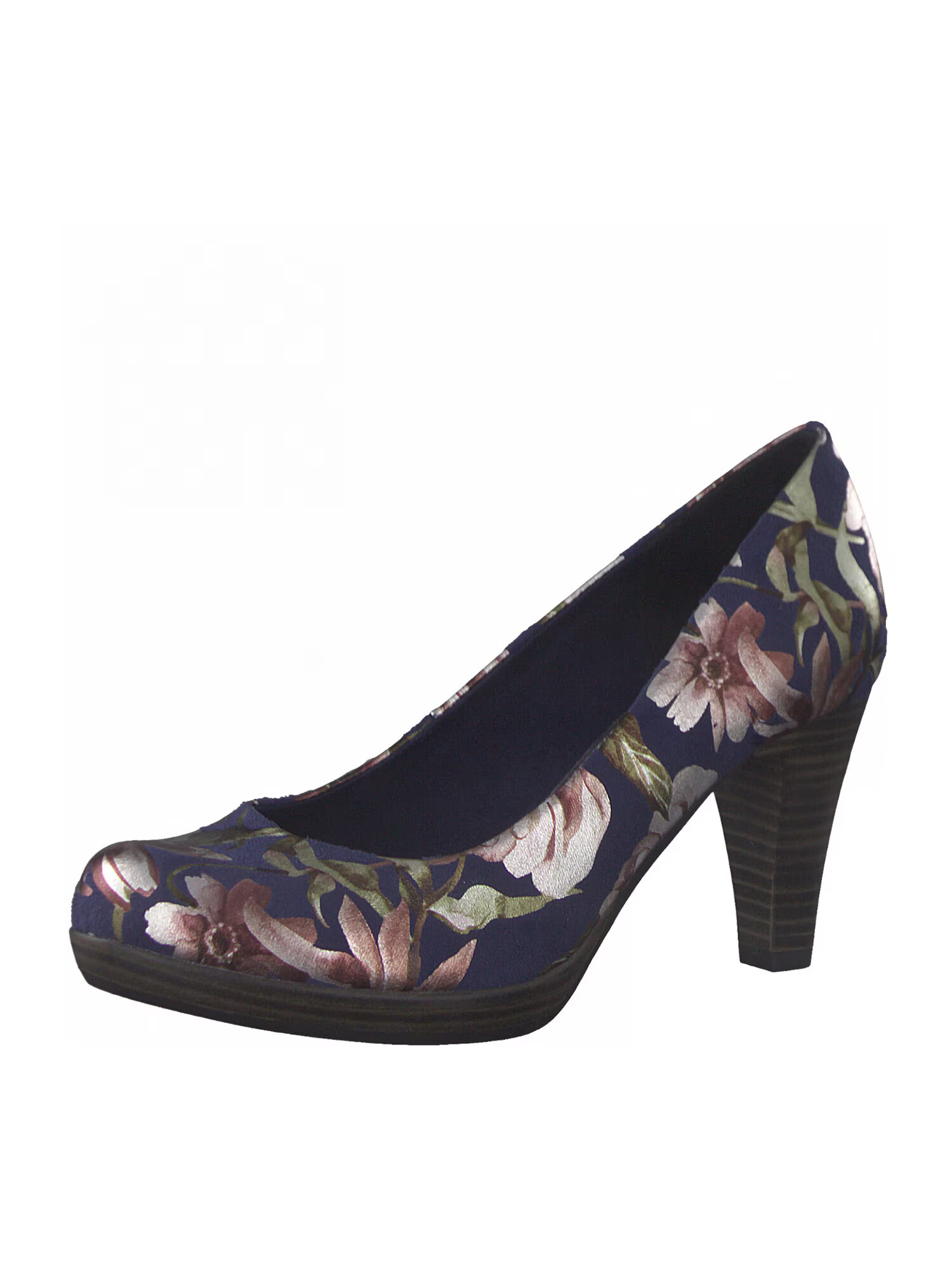 MARCO TOZZI Pumps bleumarin / kaki / roșu-violet / alb - Pled.ro