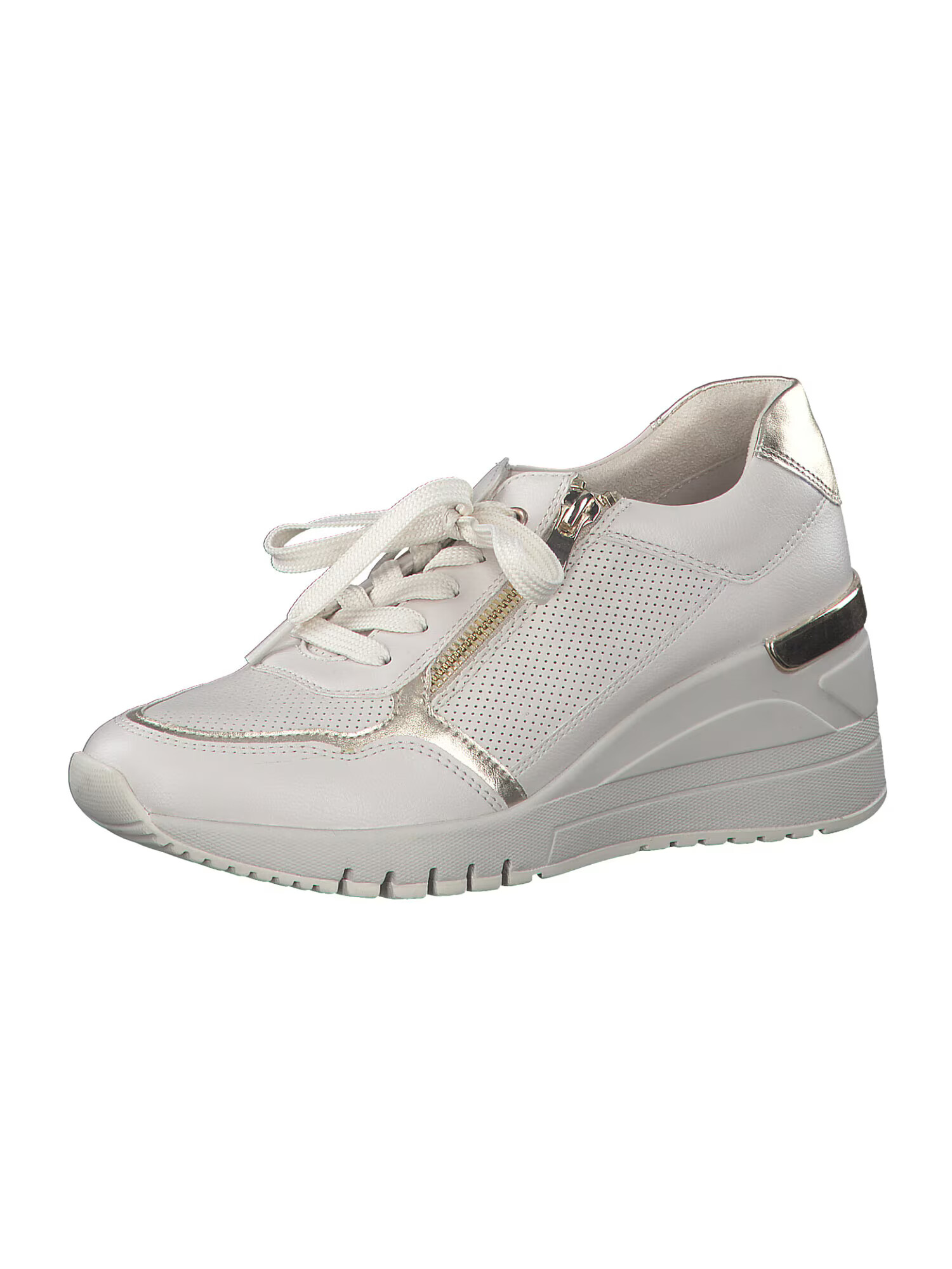 MARCO TOZZI Sneaker low alb kitt / auriu - Pled.ro