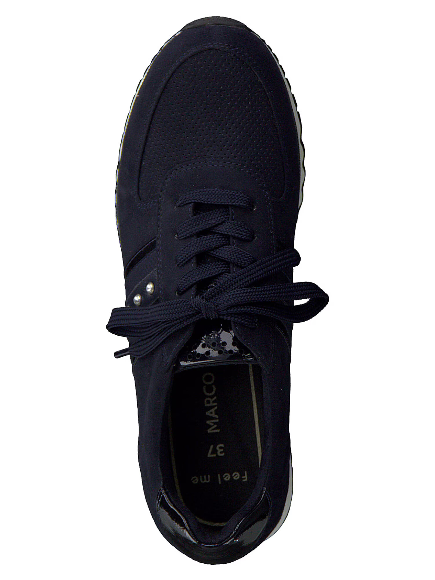 MARCO TOZZI Sneaker low albastru noapte / alb - Pled.ro