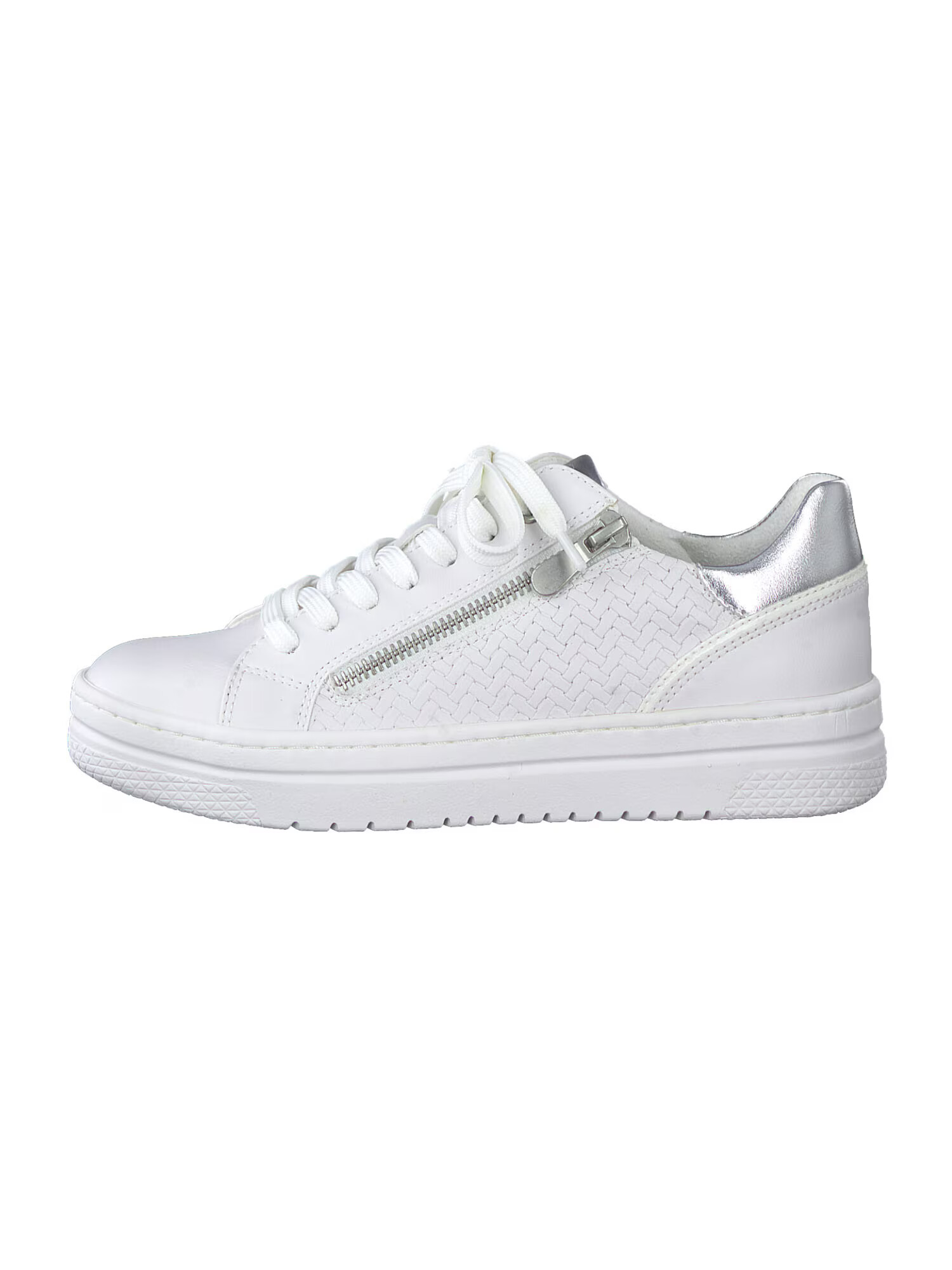 MARCO TOZZI Sneaker low argintiu / alb - Pled.ro