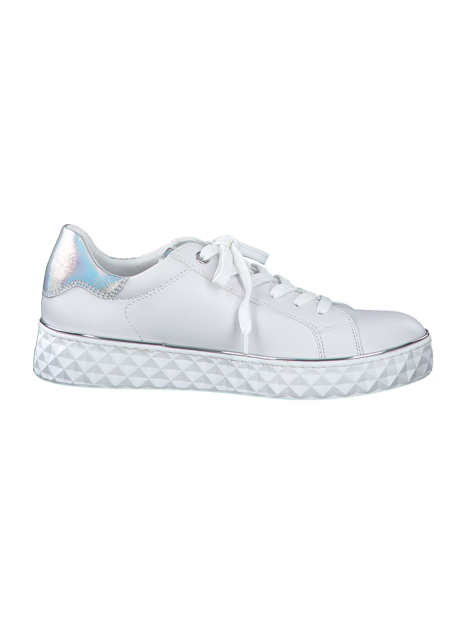 MARCO TOZZI Sneaker low argintiu / alb - Pled.ro