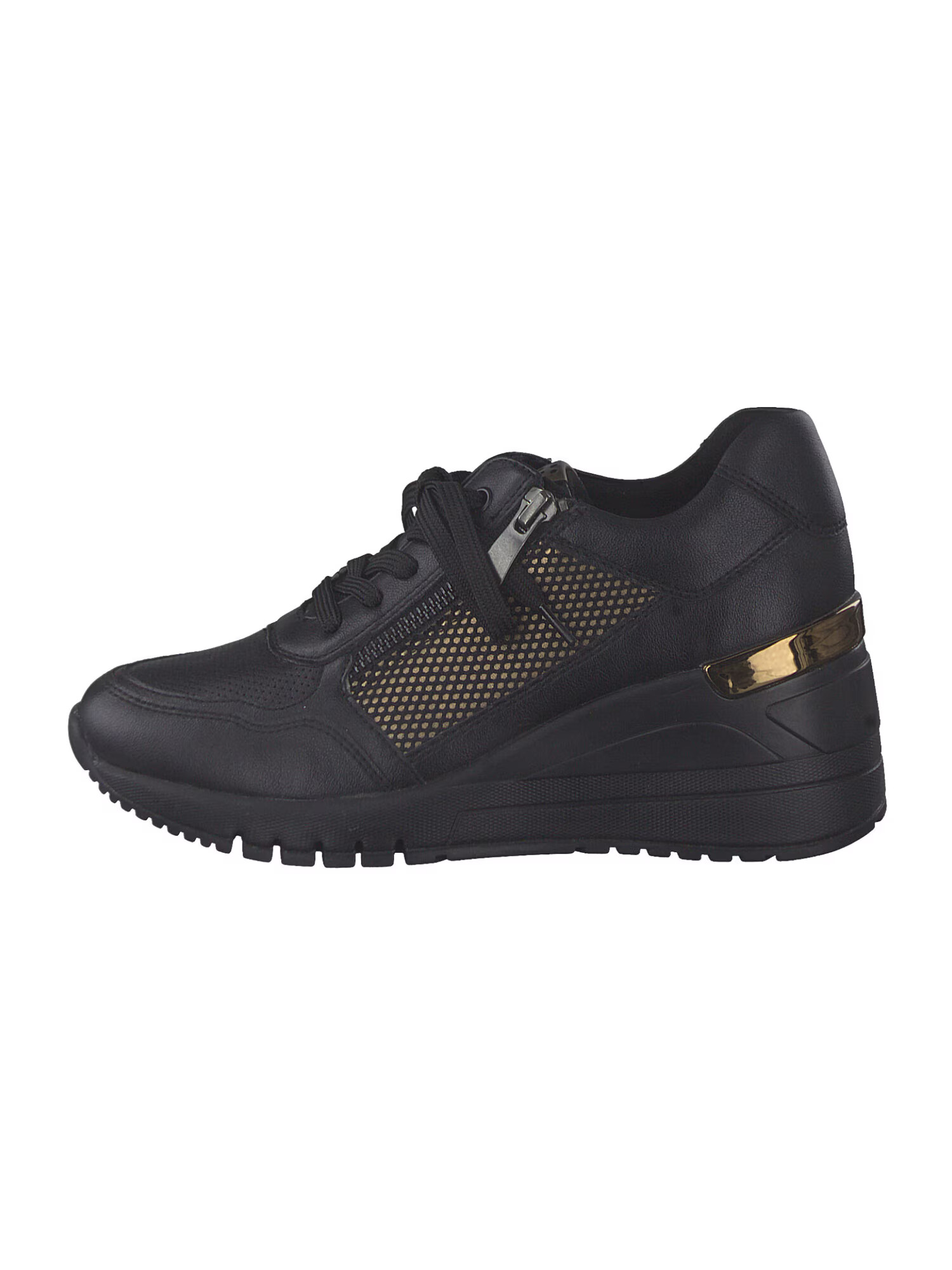 MARCO TOZZI Sneaker low auriu / negru - Pled.ro