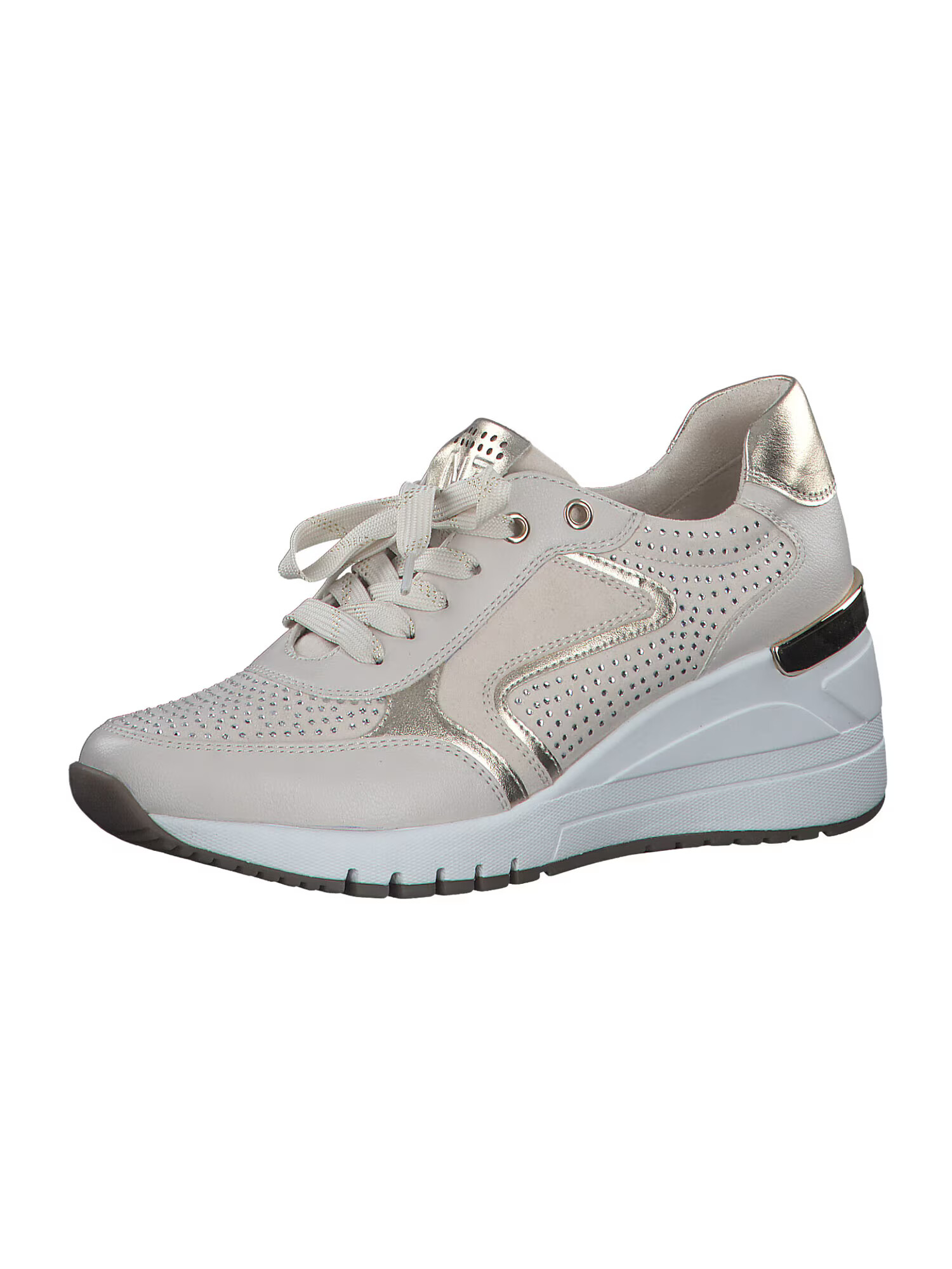 MARCO TOZZI Sneaker low bej / auriu - Pled.ro