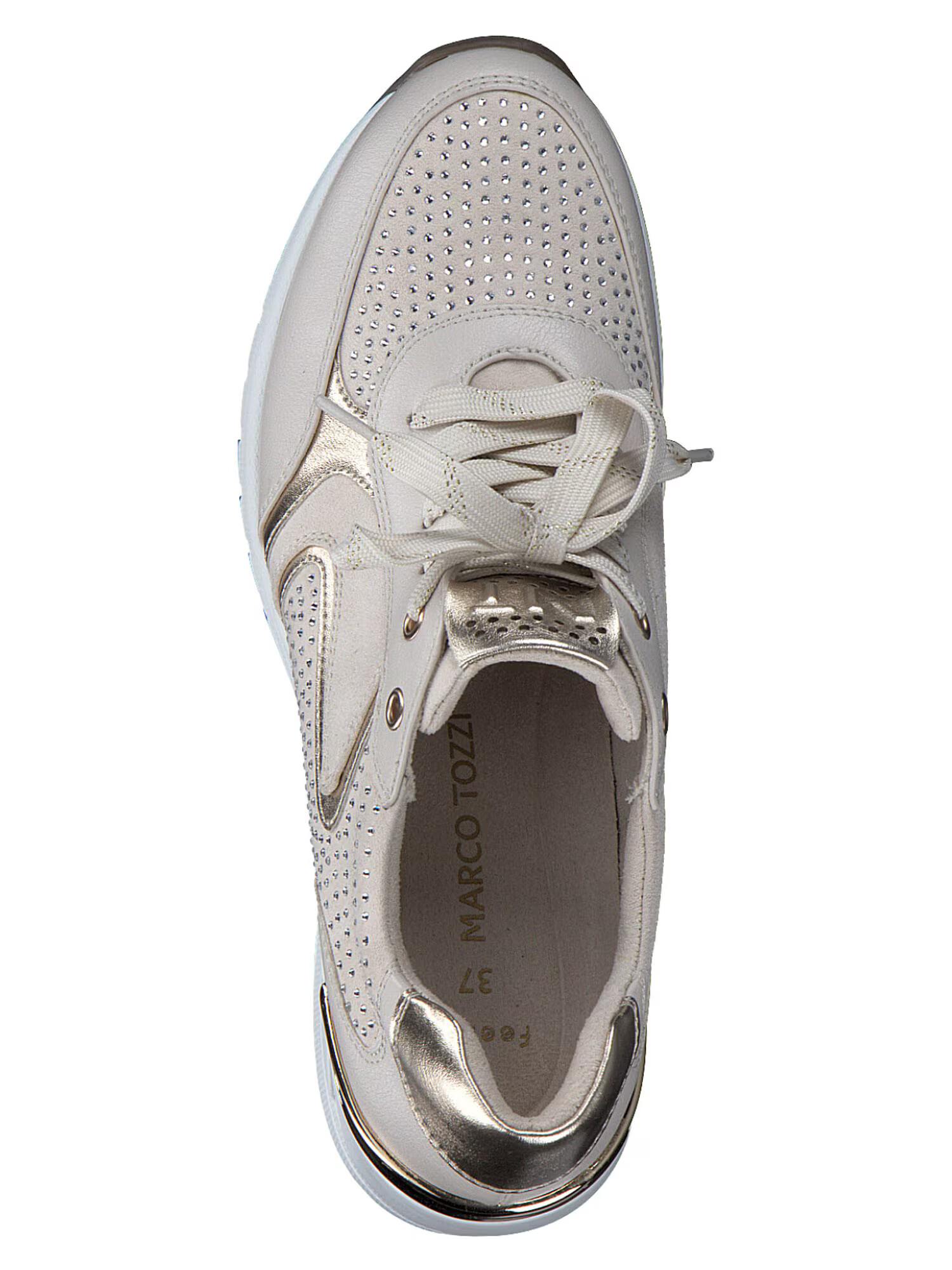 MARCO TOZZI Sneaker low bej / auriu - Pled.ro