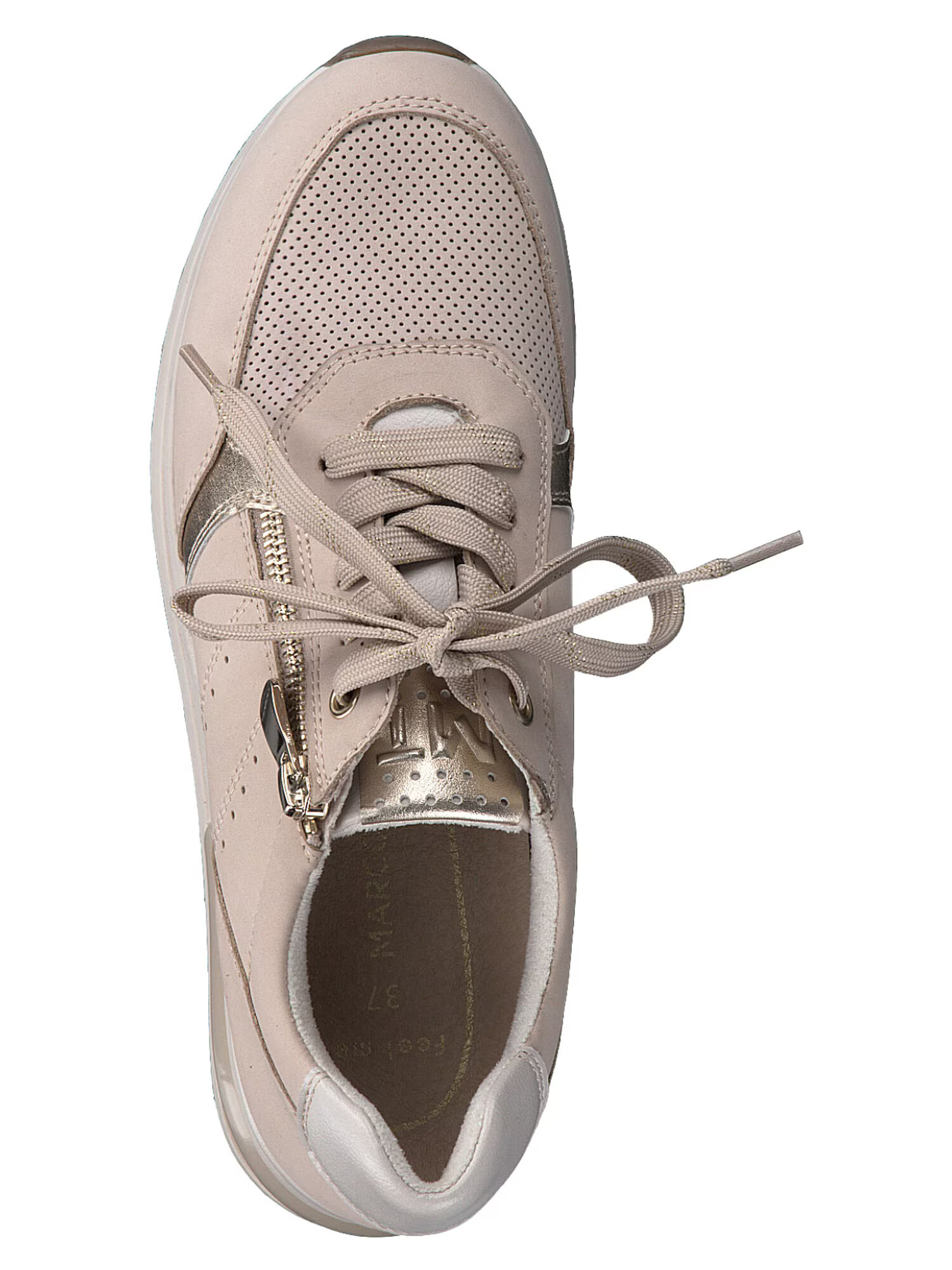 MARCO TOZZI Sneaker low crem / argintiu - Pled.ro