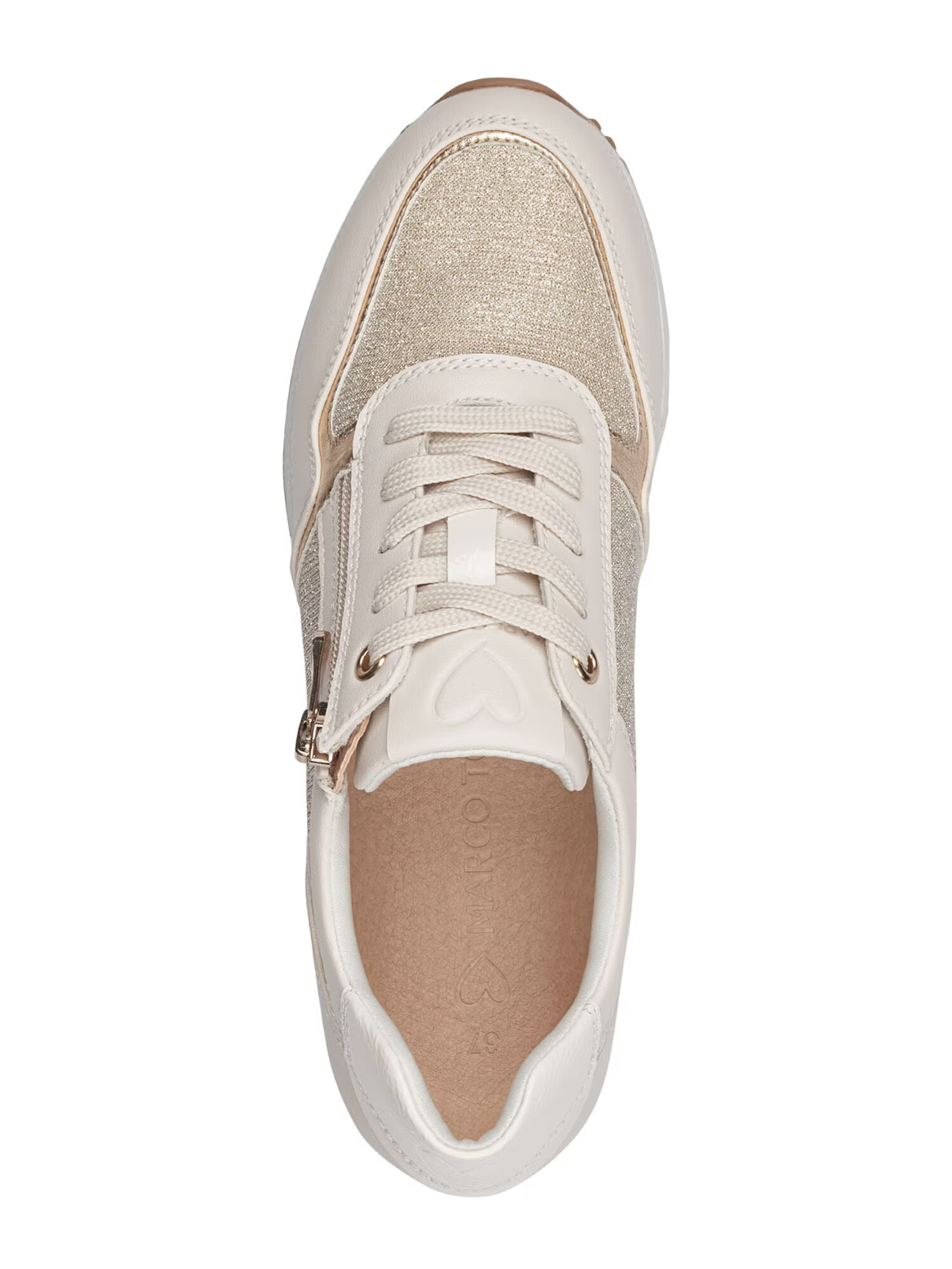 MARCO TOZZI Sneaker low crem / auriu - Pled.ro