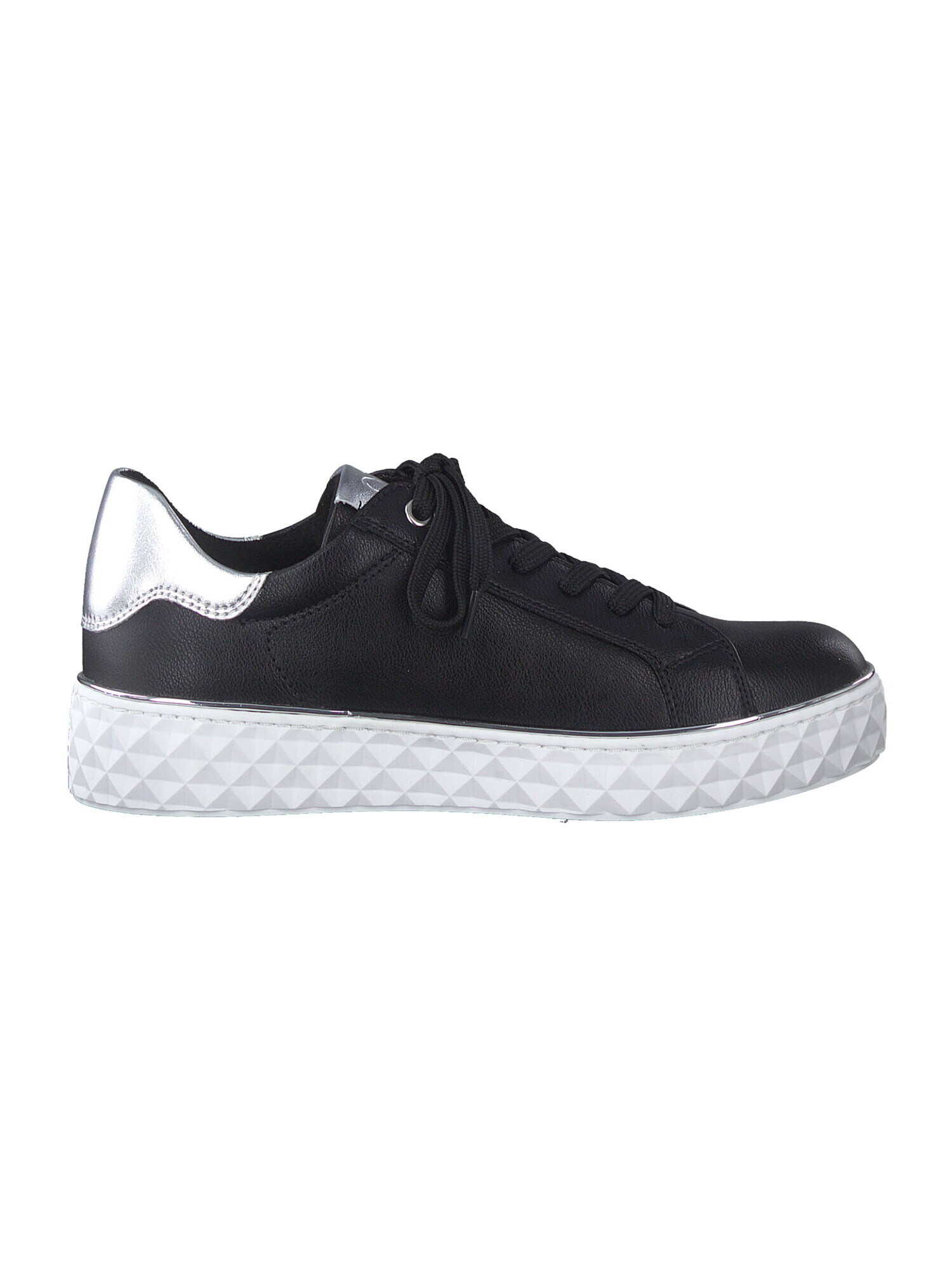 MARCO TOZZI Sneaker low gri argintiu / negru - Pled.ro