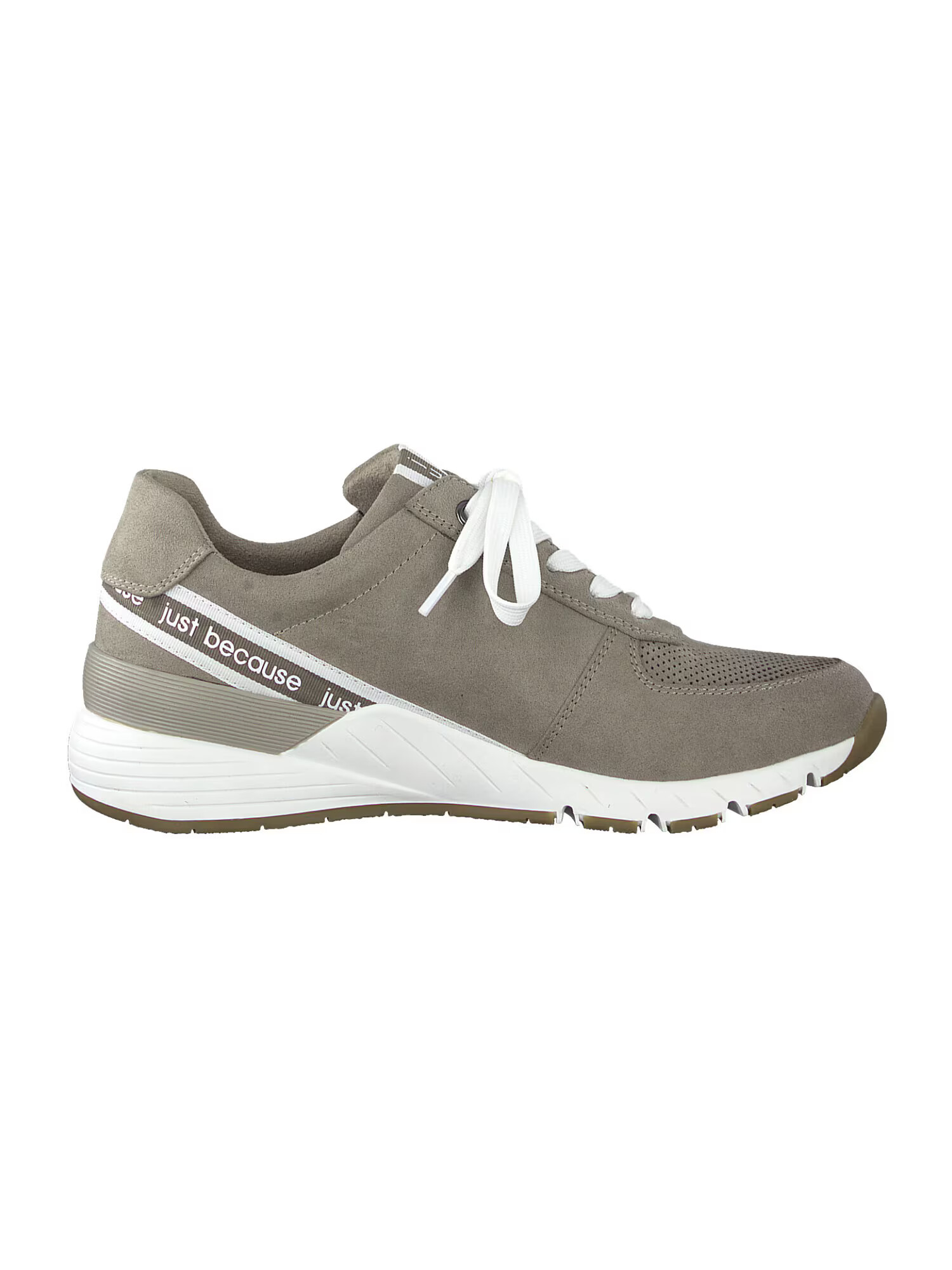 MARCO TOZZI Sneaker low gri taupe / alb - Pled.ro