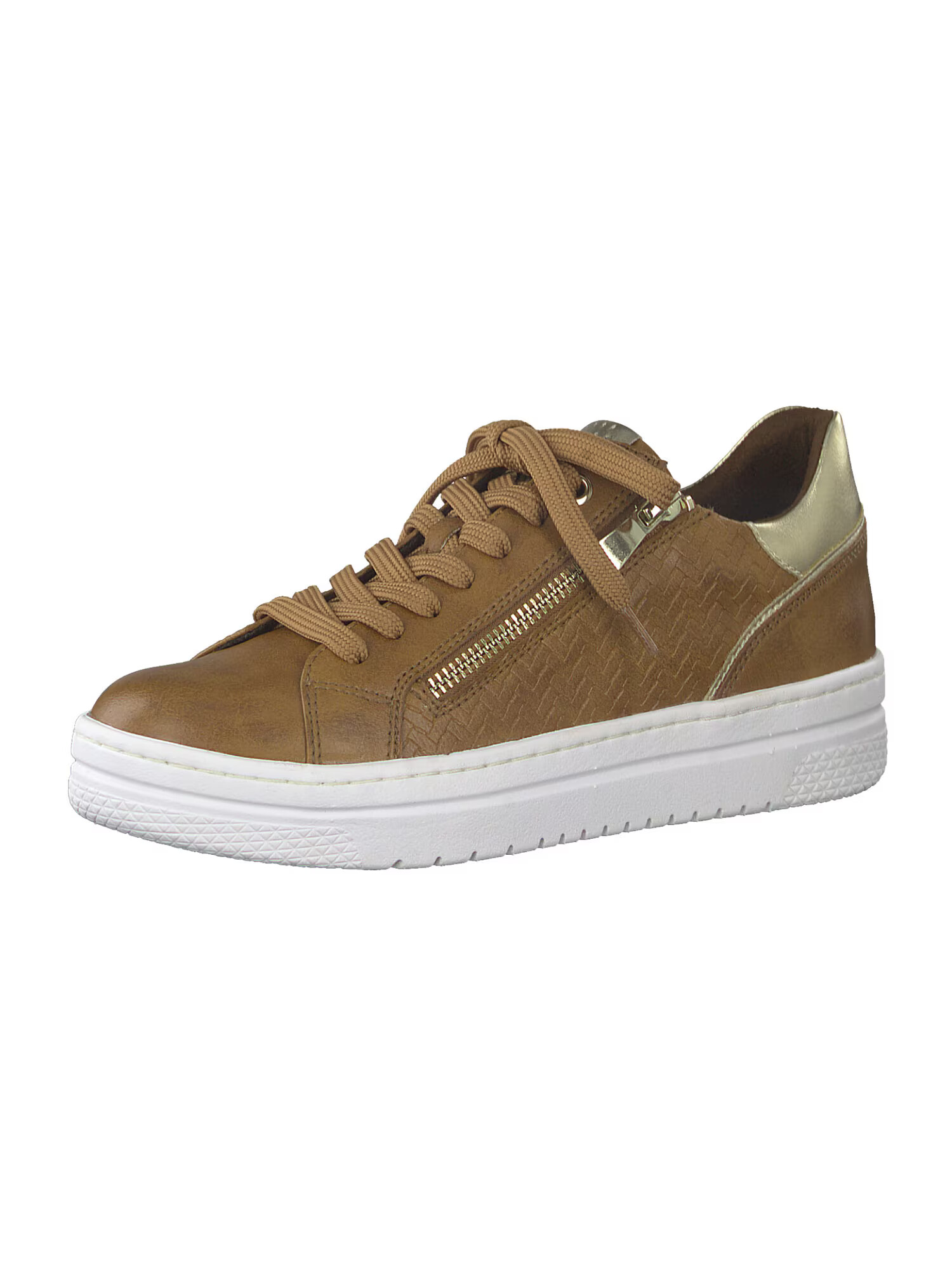 MARCO TOZZI Sneaker low maro coniac / auriu - Pled.ro