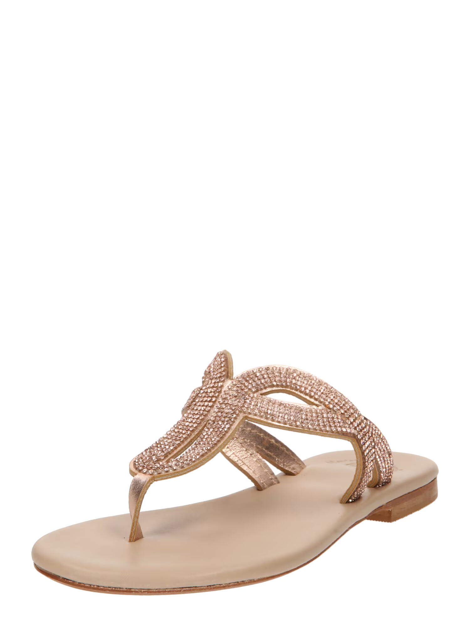 Marietta's Fantasy Flip-flops 'Natalia' auriu - roz - Pled.ro