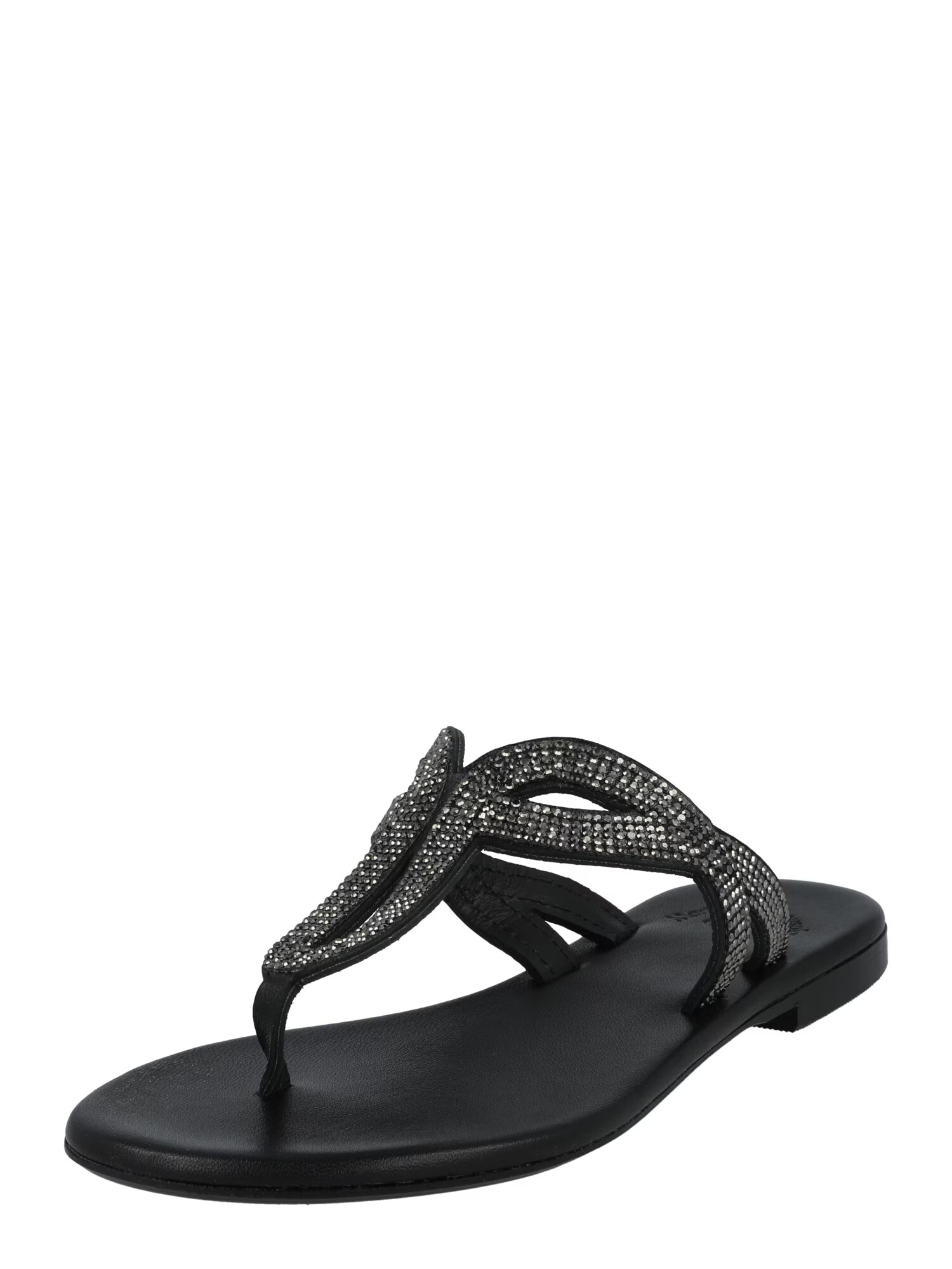 Marietta's Fantasy Flip-flops 'Natalia' negru / argintiu - Pled.ro