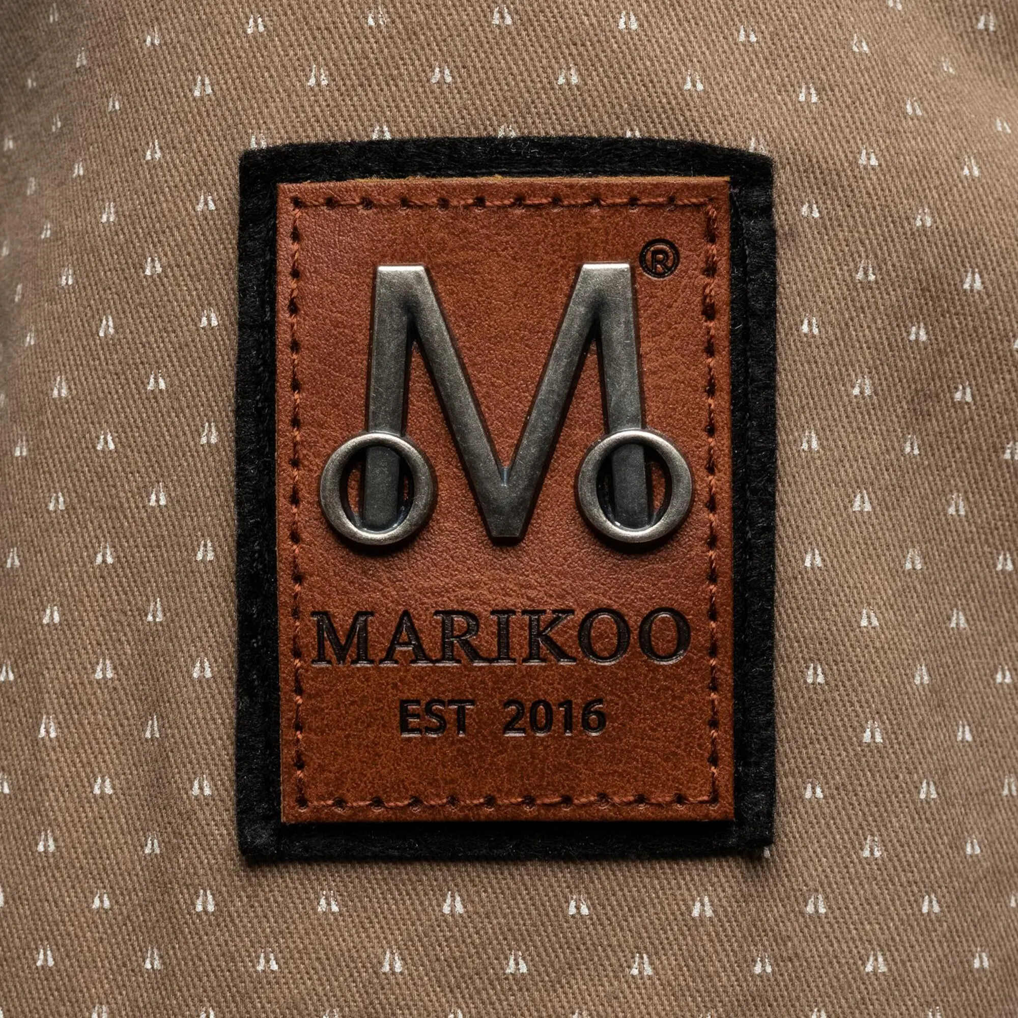 MARIKOO Parka de primăvară-toamnă 'Nyokoo' bej deschis / alb - Pled.ro