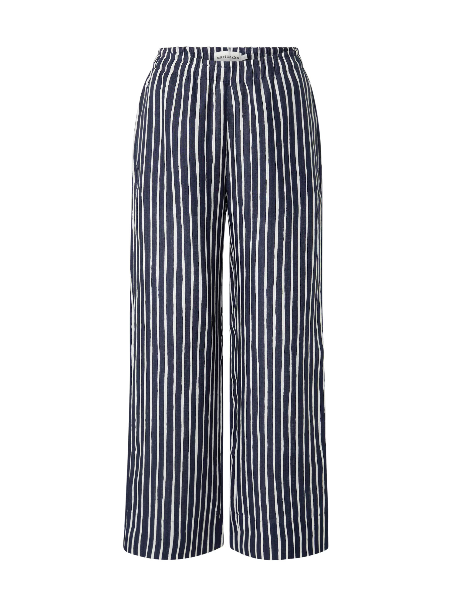 Marimekko Pantaloni 'Lampare Piccolo' bleumarin / alb murdar - Pled.ro