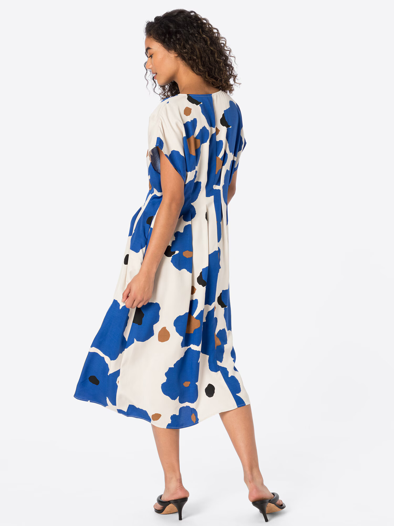 Marimekko Rochie 'Aesa Liito' crem / albastru închis / maro coniac / negru - Pled.ro