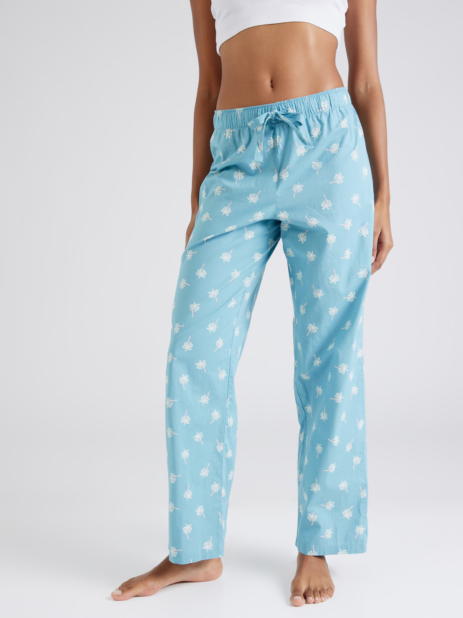 Marks & Spencer Pantaloni de pijama albastru deschis / alb murdar - Pled.ro