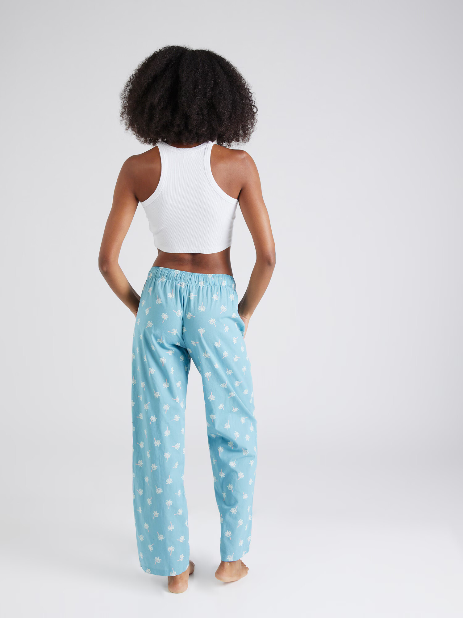 Marks & Spencer Pantaloni de pijama albastru deschis / alb murdar - Pled.ro