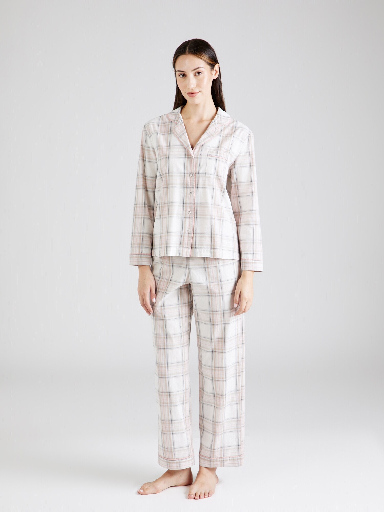 Marks & Spencer Pijama albastru deschis / roz / negru / alb - Pled.ro