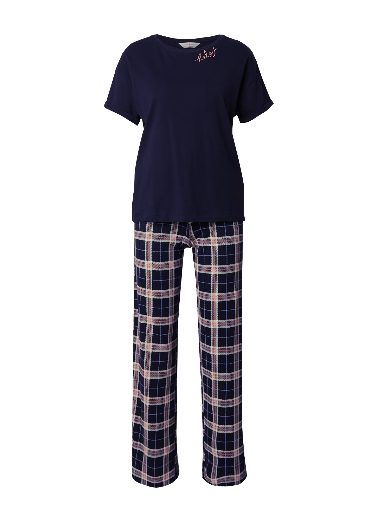 Marks & Spencer Pijama albastru marin / albastru violet / roz deschis - Pled.ro