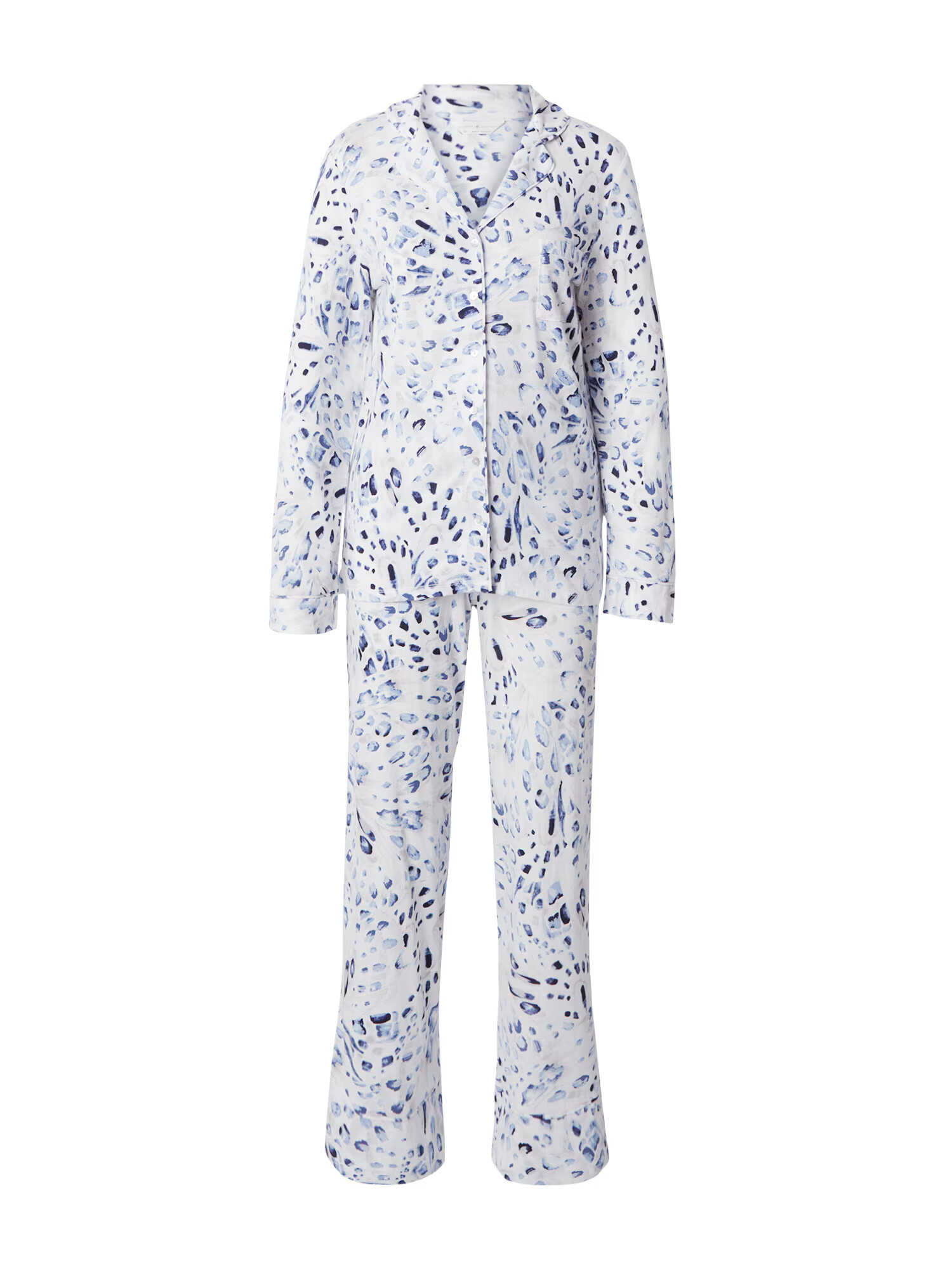 Marks & Spencer Pijama bleumarin / alb - Pled.ro