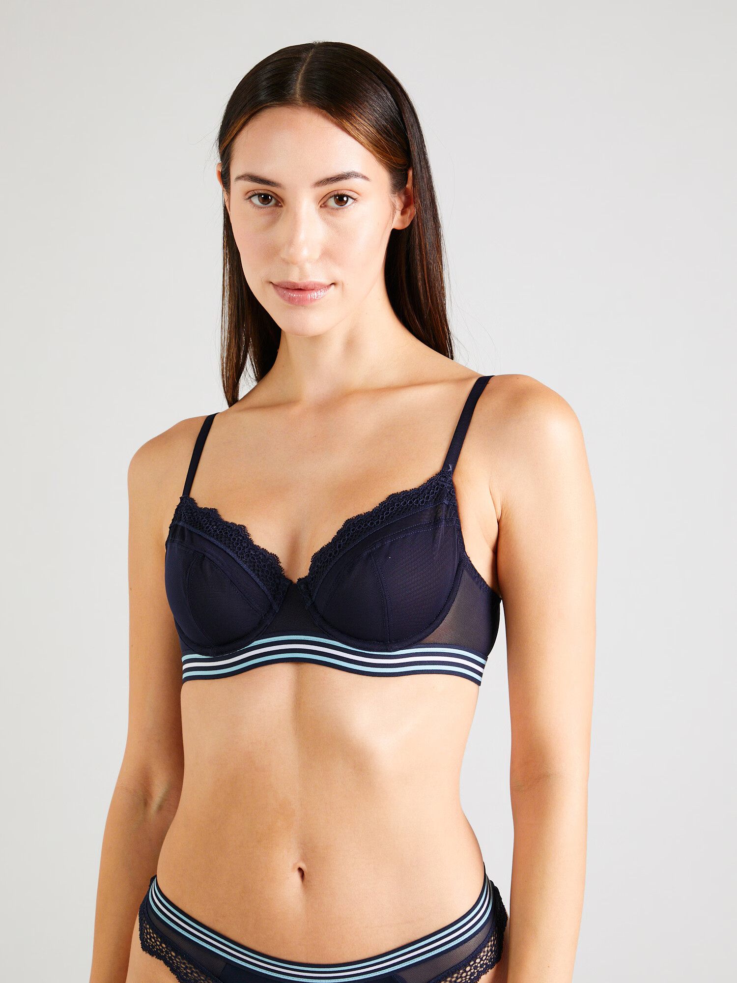 Marks & Spencer Sutien bleumarin / turcoaz / alb murdar - Pled.ro