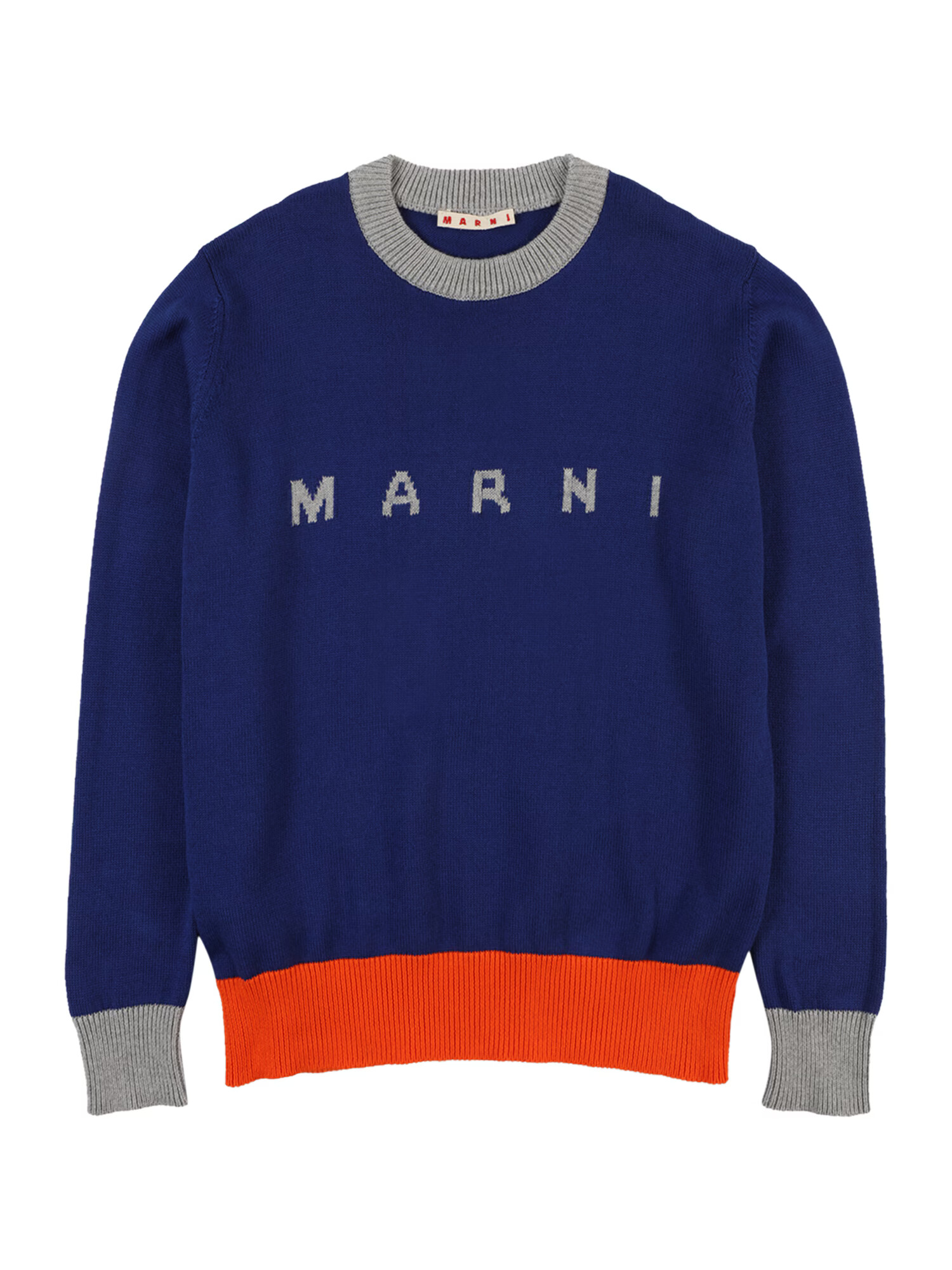 Marni Pulover bleumarin / gri / portocaliu - Pled.ro