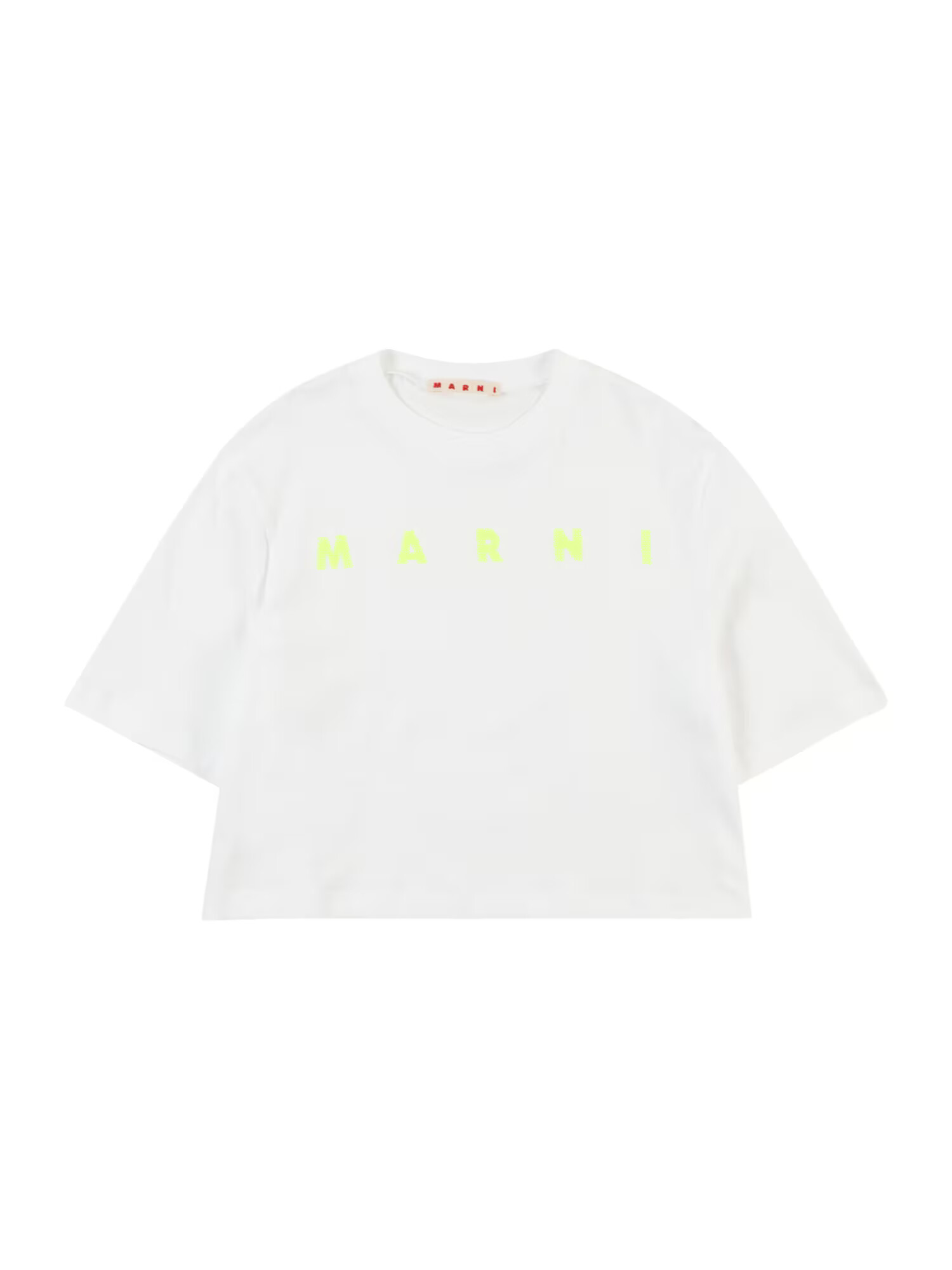 Marni Tricou galben neon / alb - Pled.ro