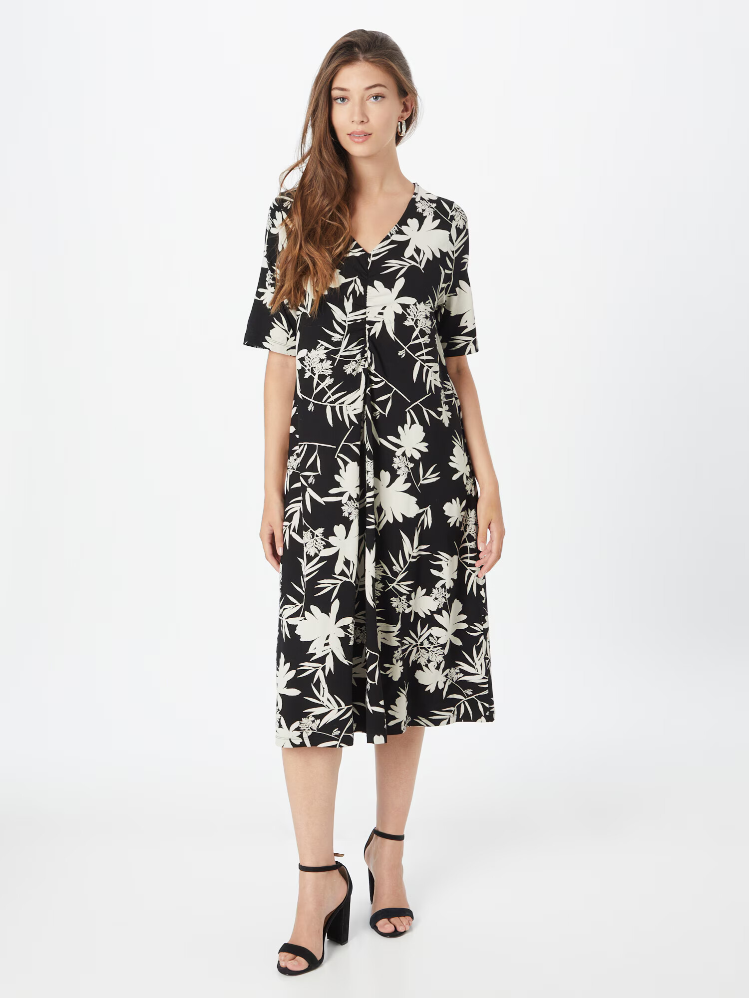 Masai Rochie 'MANyrina' negru / alb - Pled.ro