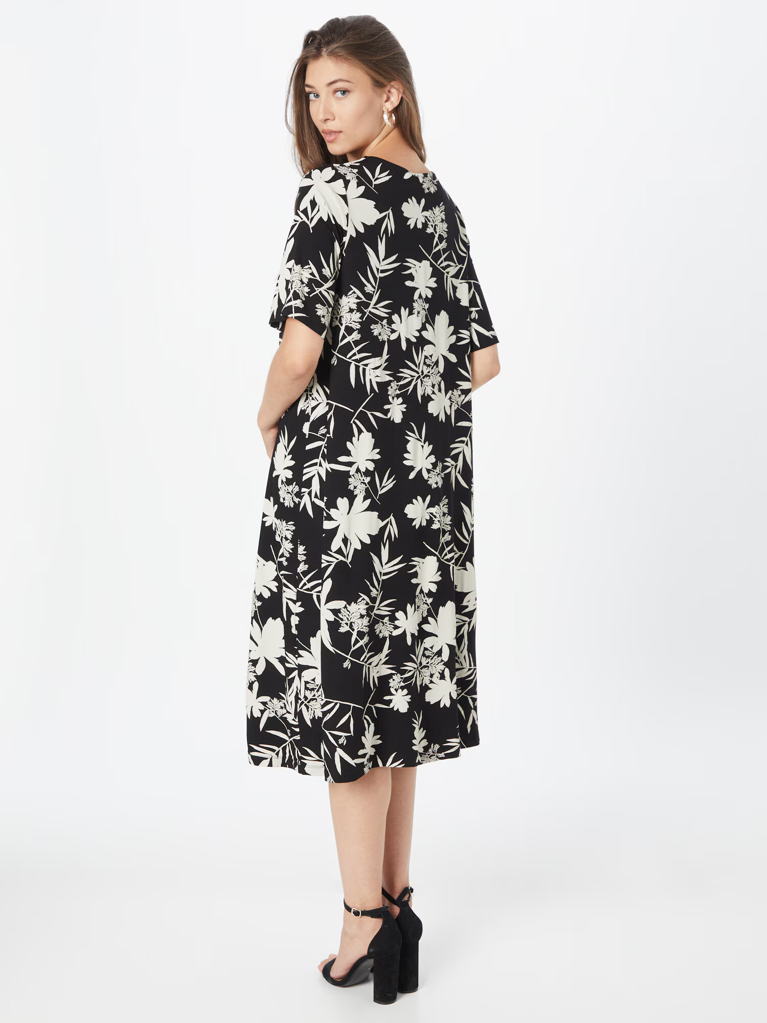 Masai Rochie 'MANyrina' negru / alb - Pled.ro