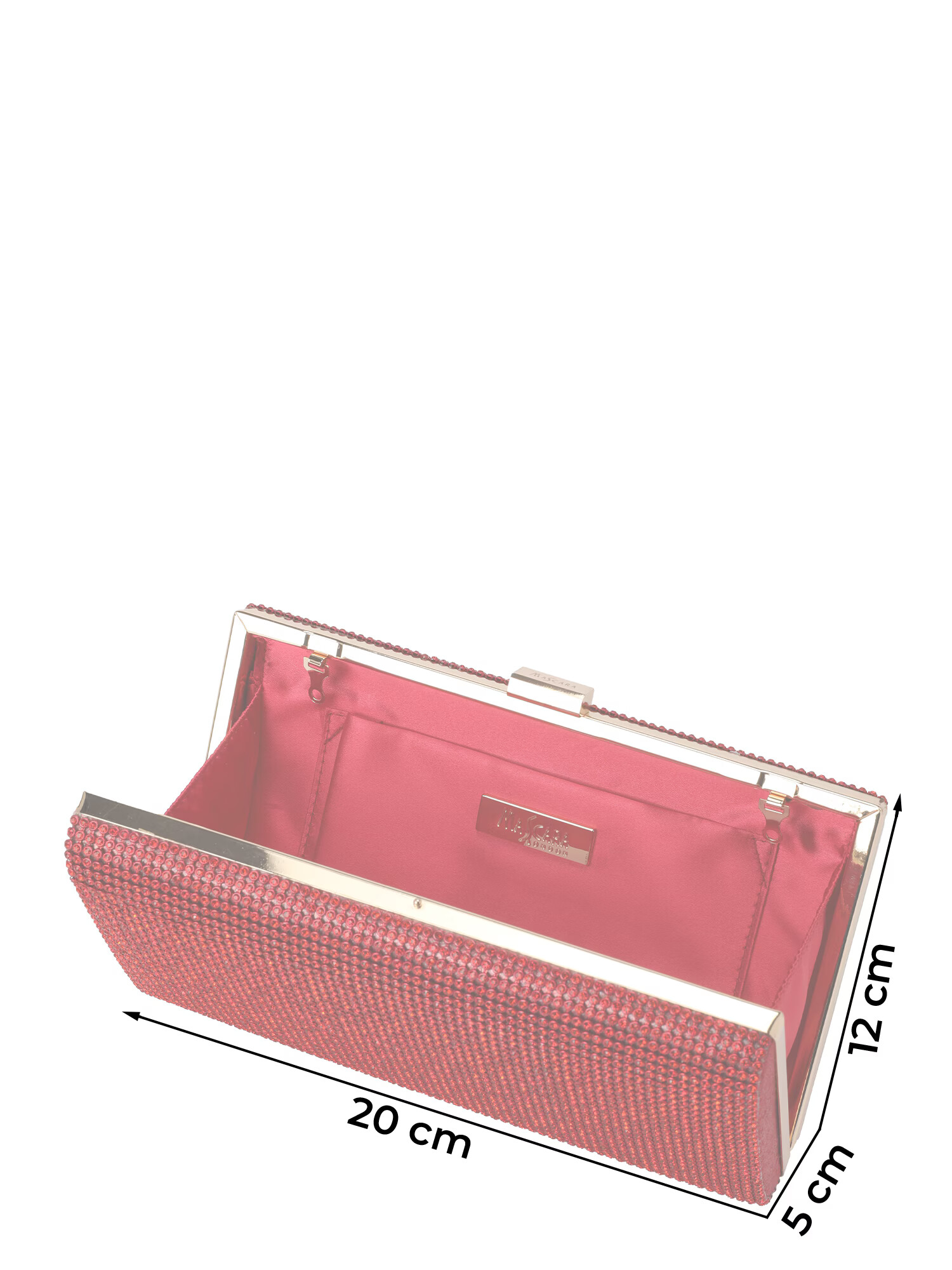 mascara Clutch auriu / roșu vin - Pled.ro