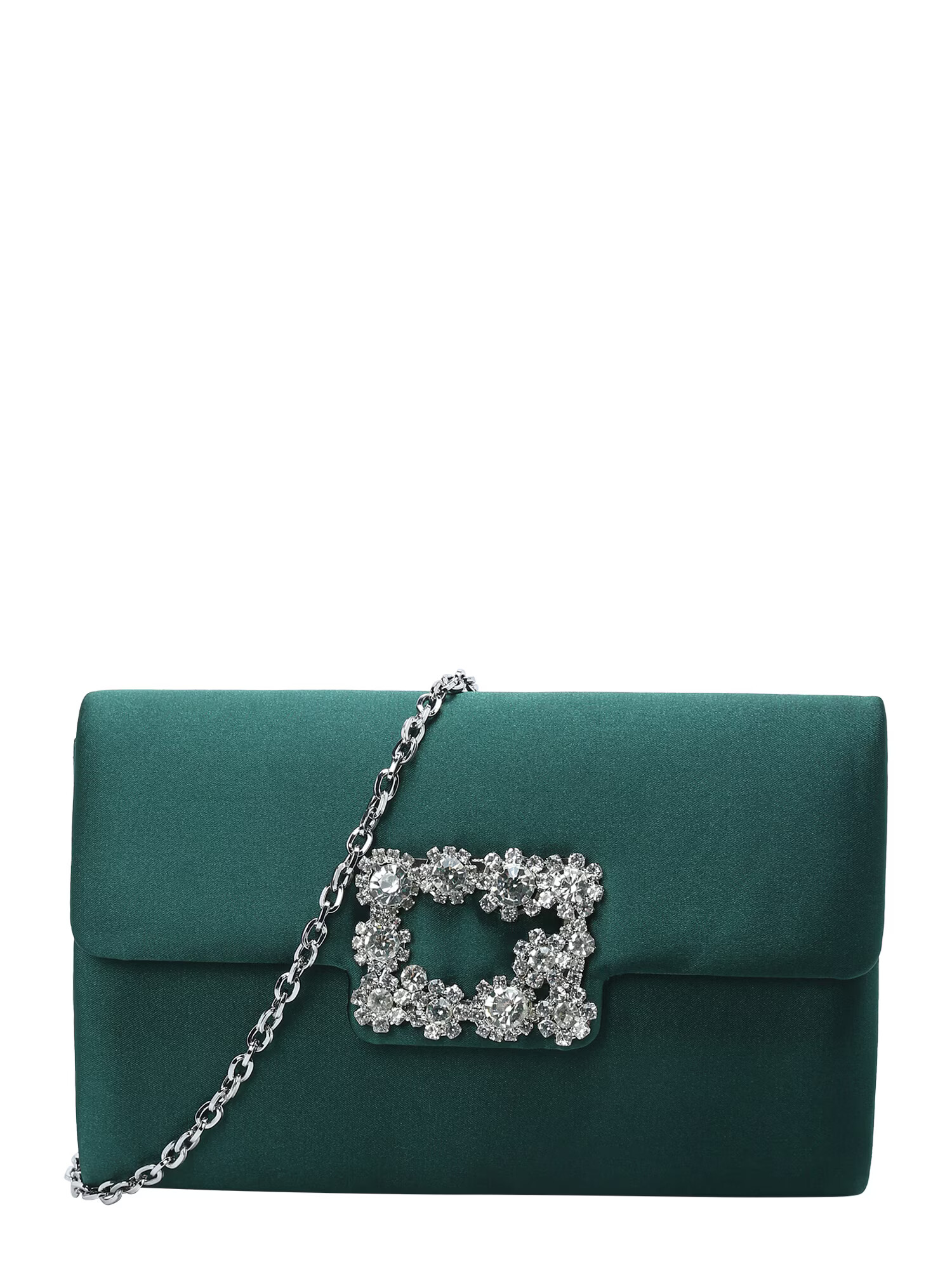 mascara Clutch verde smarald / transparent - Pled.ro