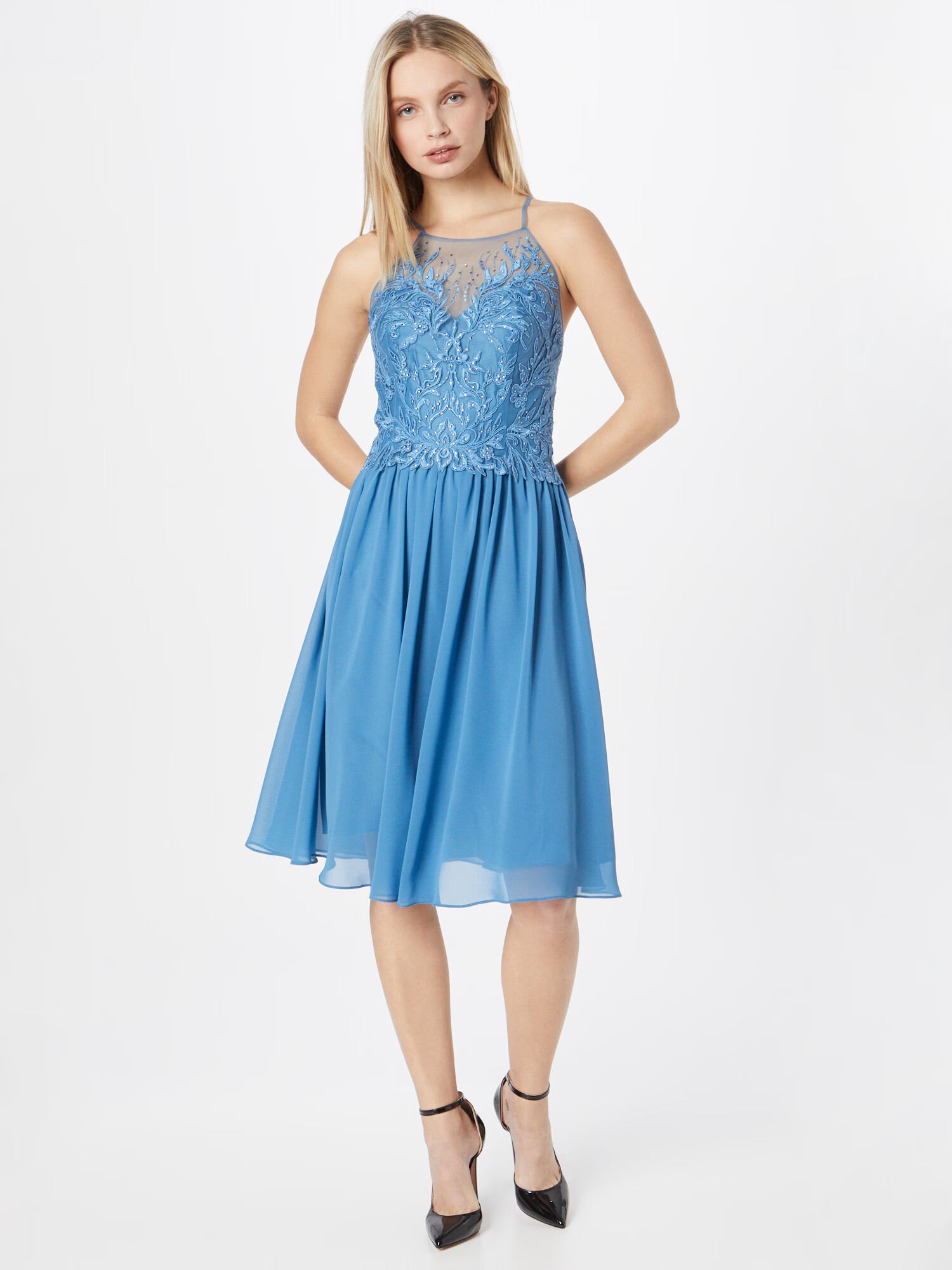 mascara Rochie de cocktail albastru fumuriu - Pled.ro