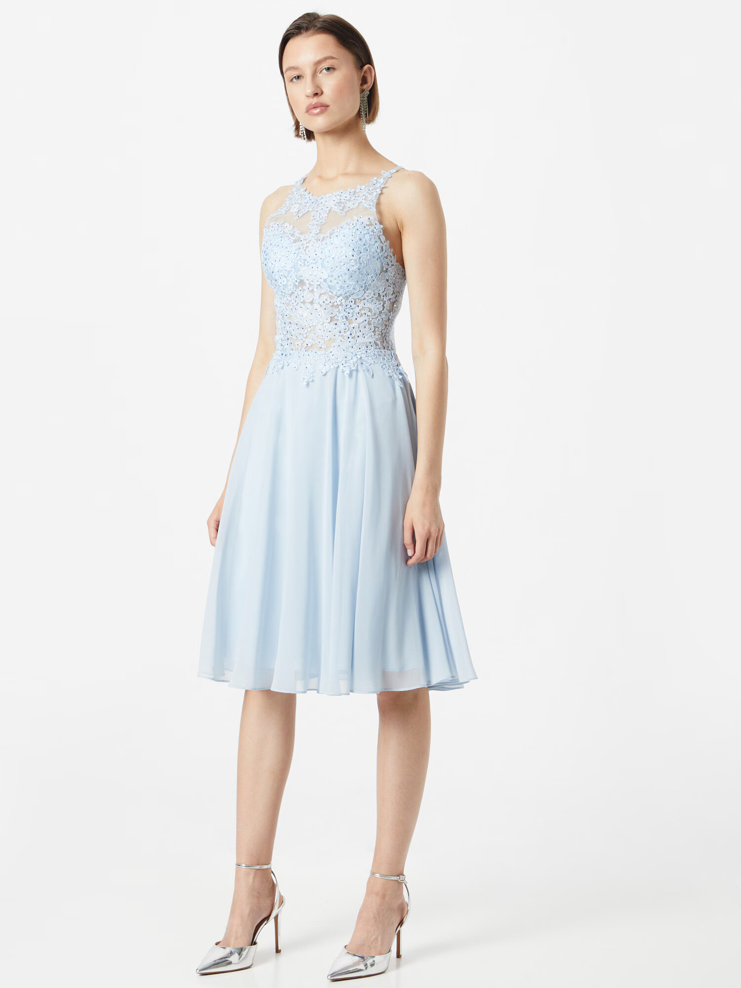 mascara Rochie de cocktail albastru pastel - Pled.ro