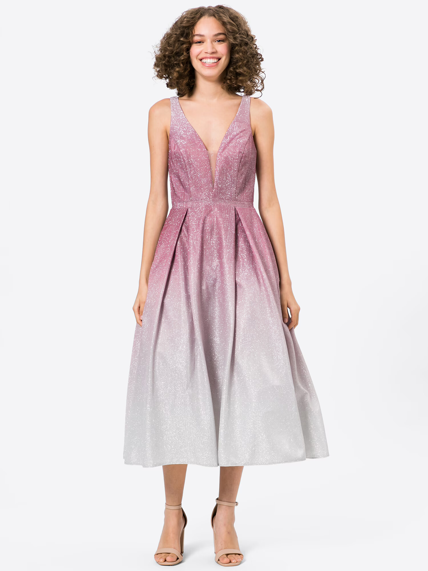 mascara Rochie de cocktail gri deschis / roz / rosé - Pled.ro