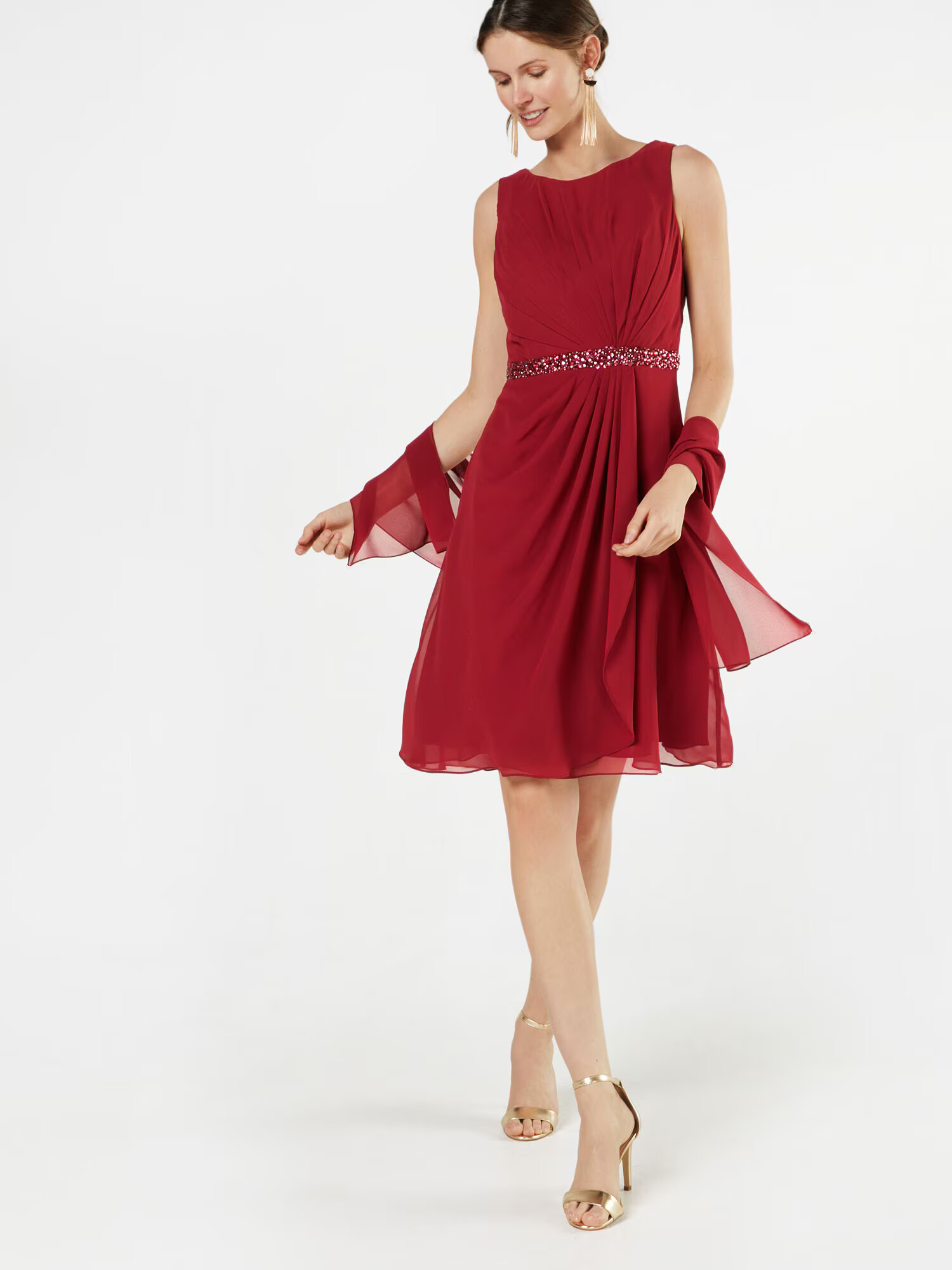 mascara Rochie de cocktail roșu bordeaux - Pled.ro