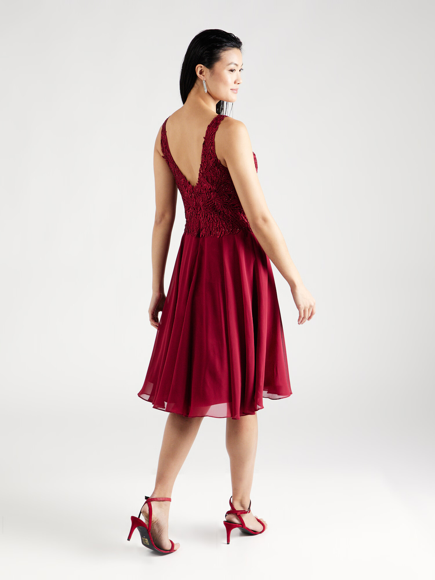 mascara Rochie de cocktail roșu bordeaux - Pled.ro