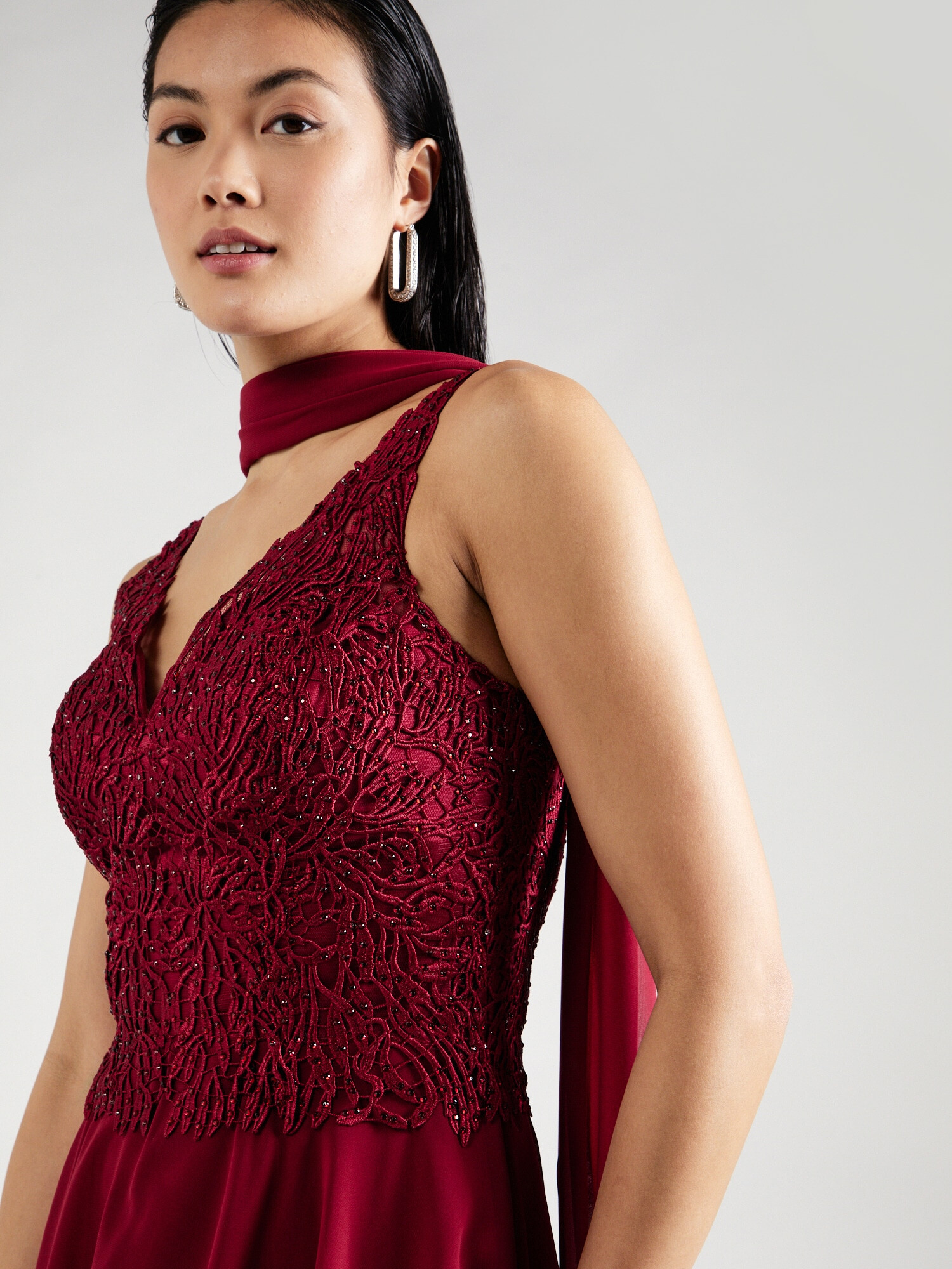 mascara Rochie de cocktail roșu bordeaux - Pled.ro