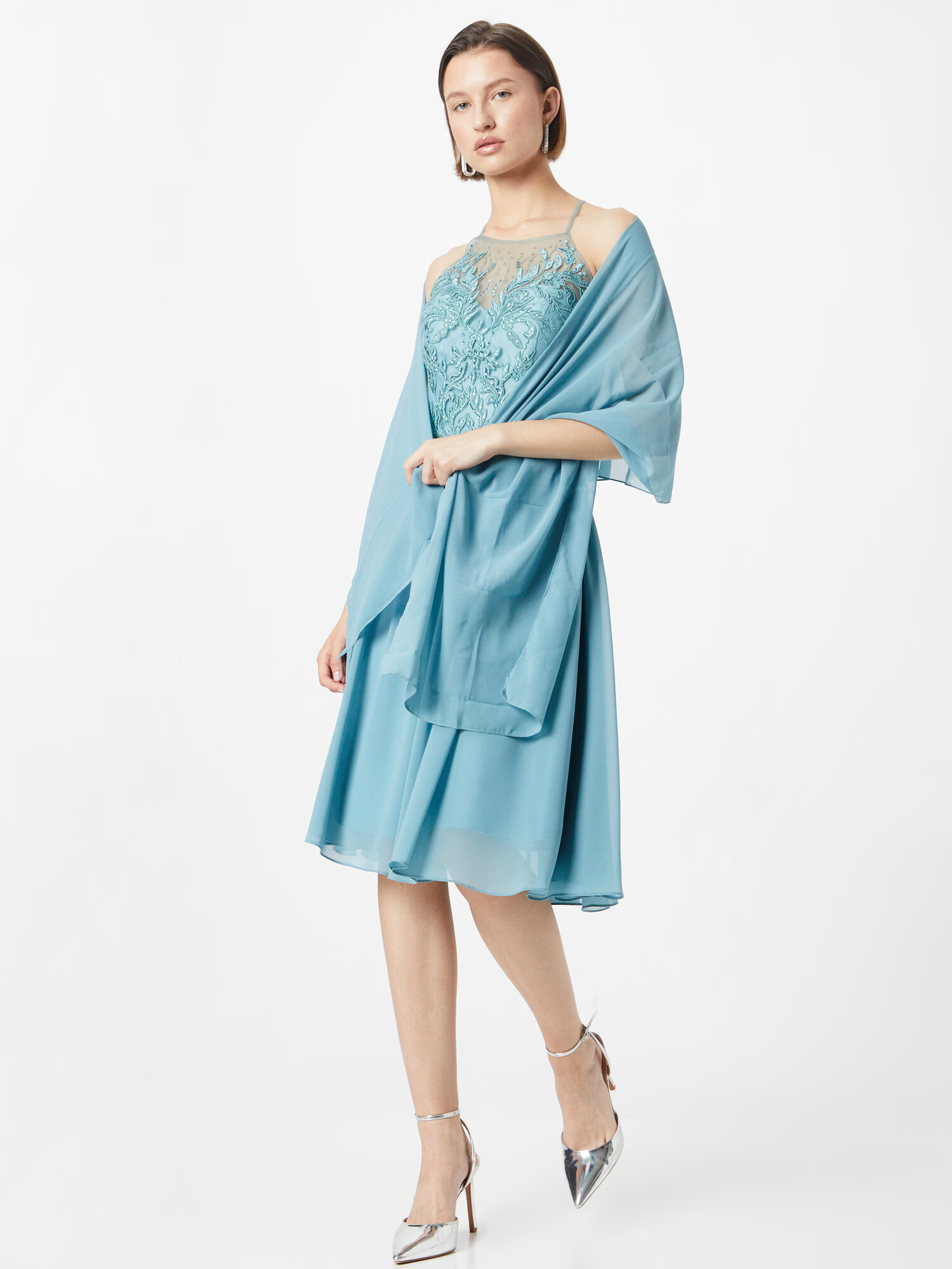 mascara Rochie de cocktail verde jad - Pled.ro