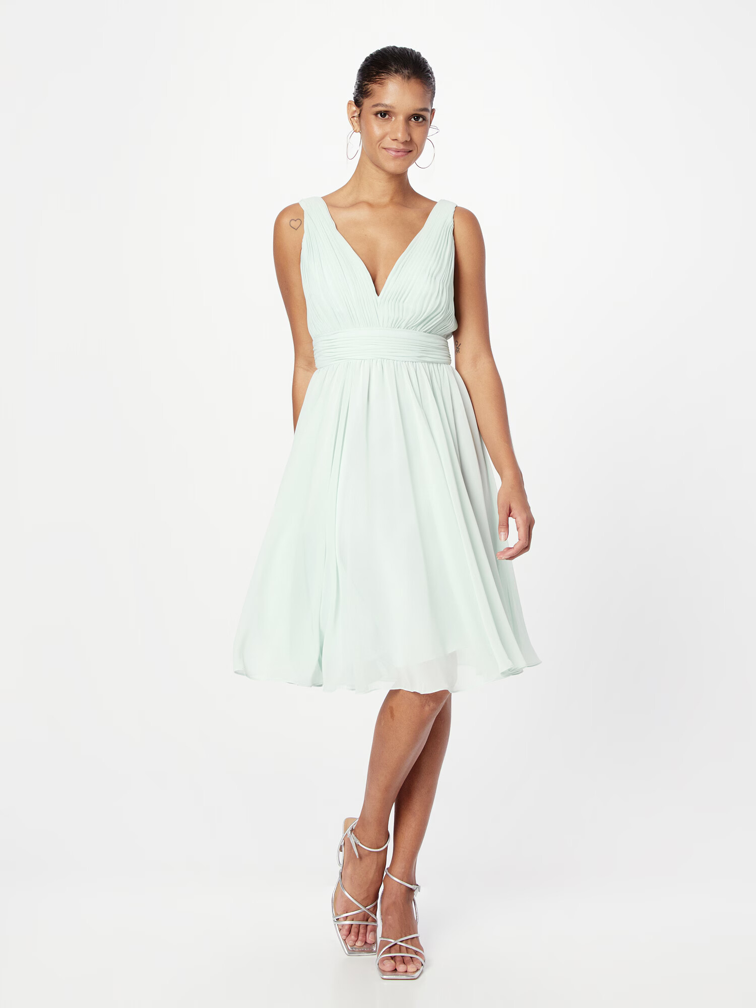 mascara Rochie de cocktail verde mentă - Pled.ro