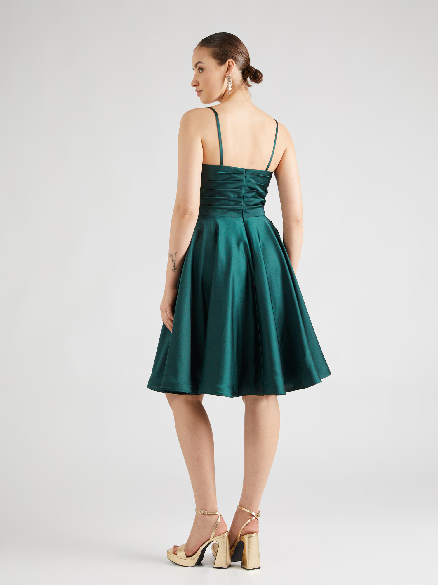 mascara Rochie de cocktail verde smarald - Pled.ro