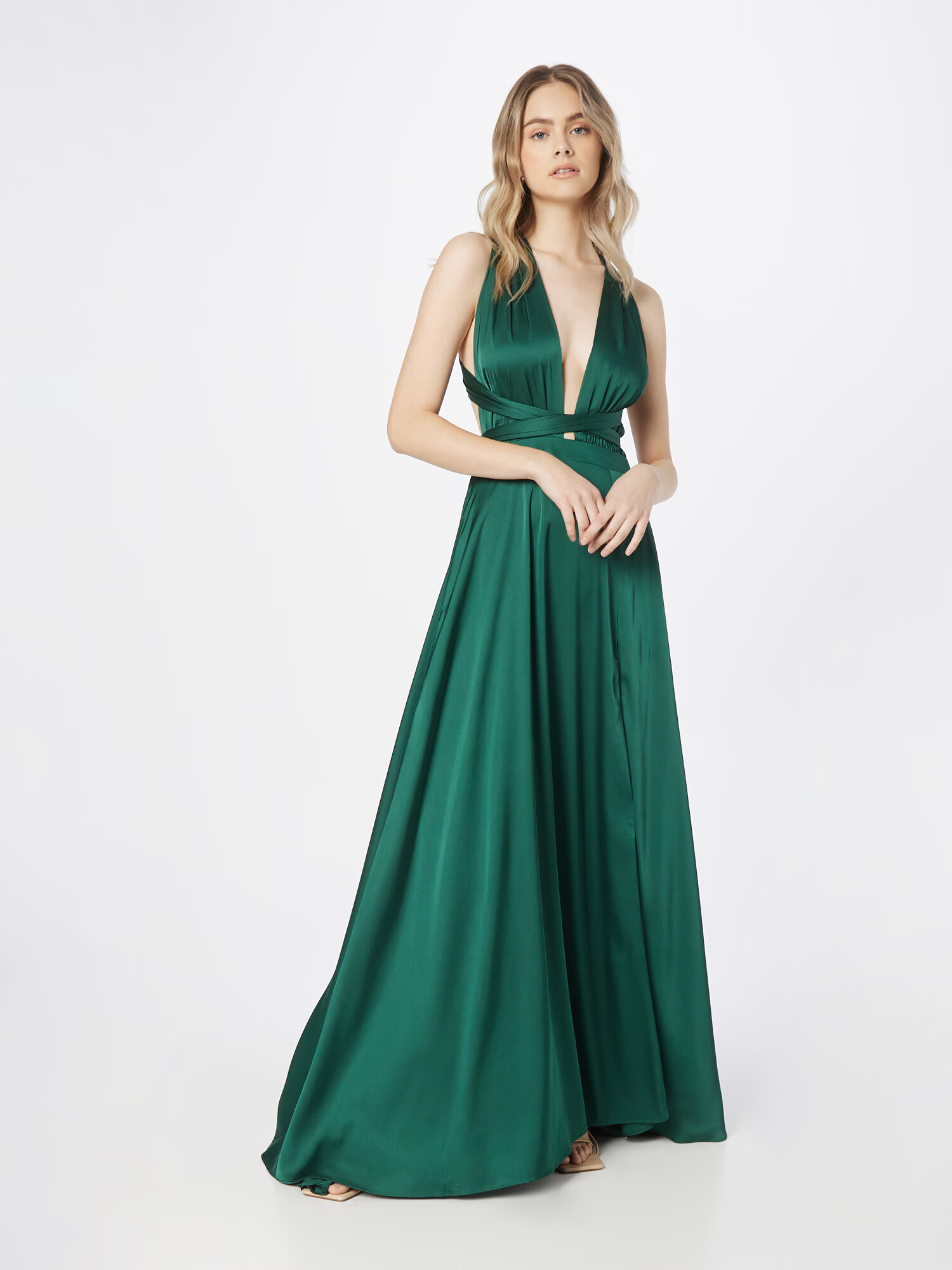 mascara Rochie de seară verde închis - Pled.ro