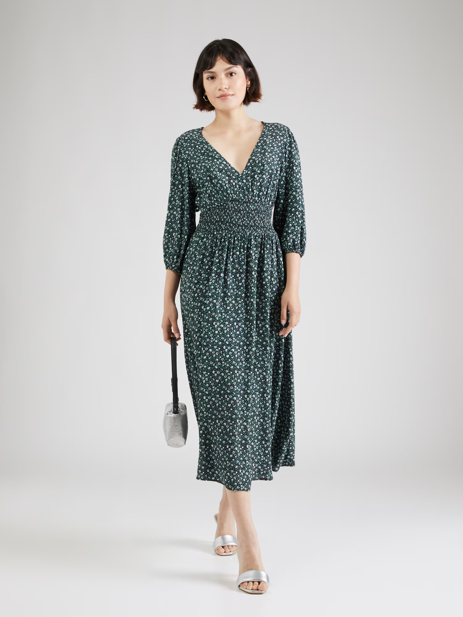 Mavi Rochie verde / negru / alb - Pled.ro