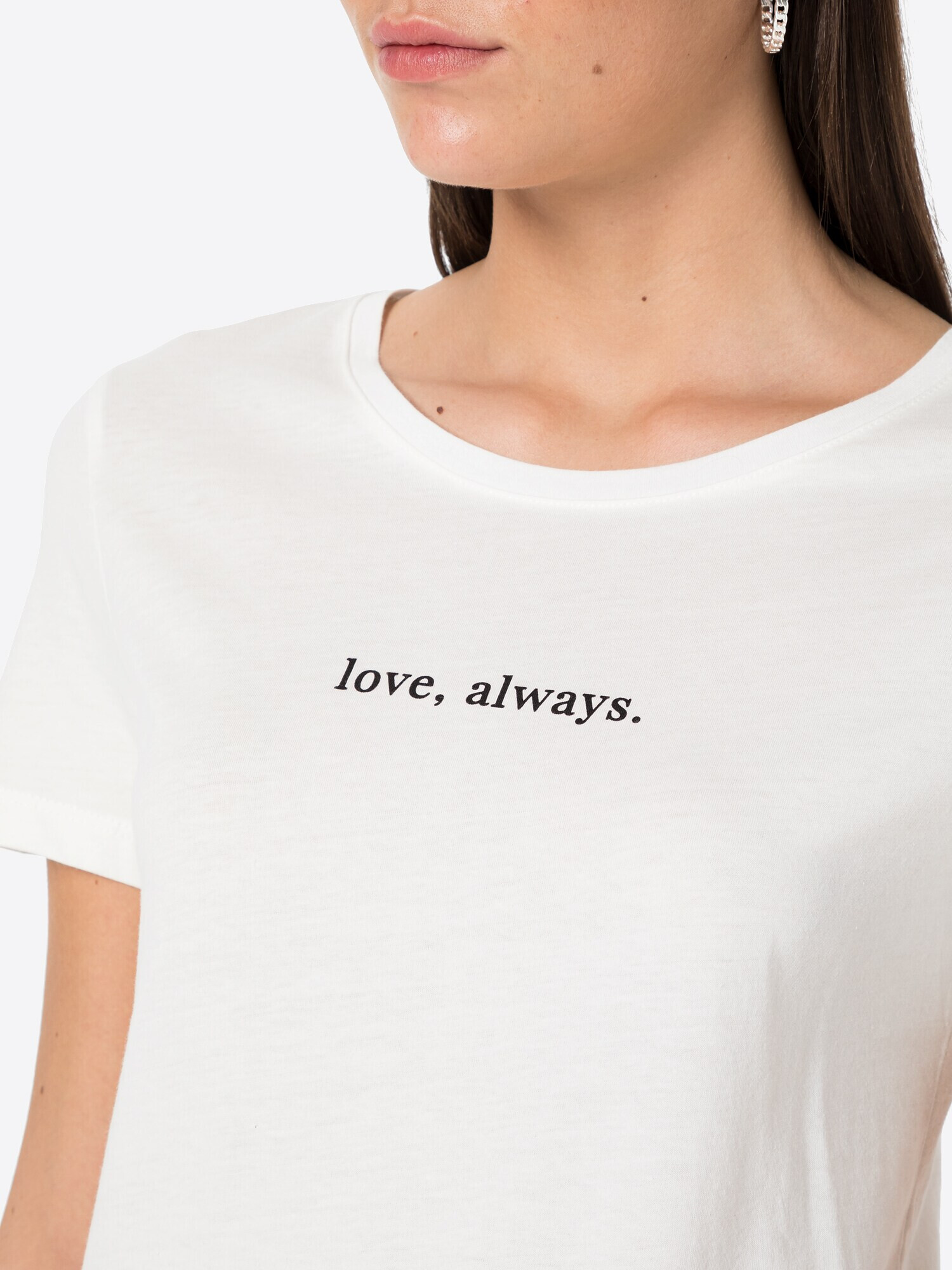 Mavi Tricou 'Love Always' negru / alb - Pled.ro