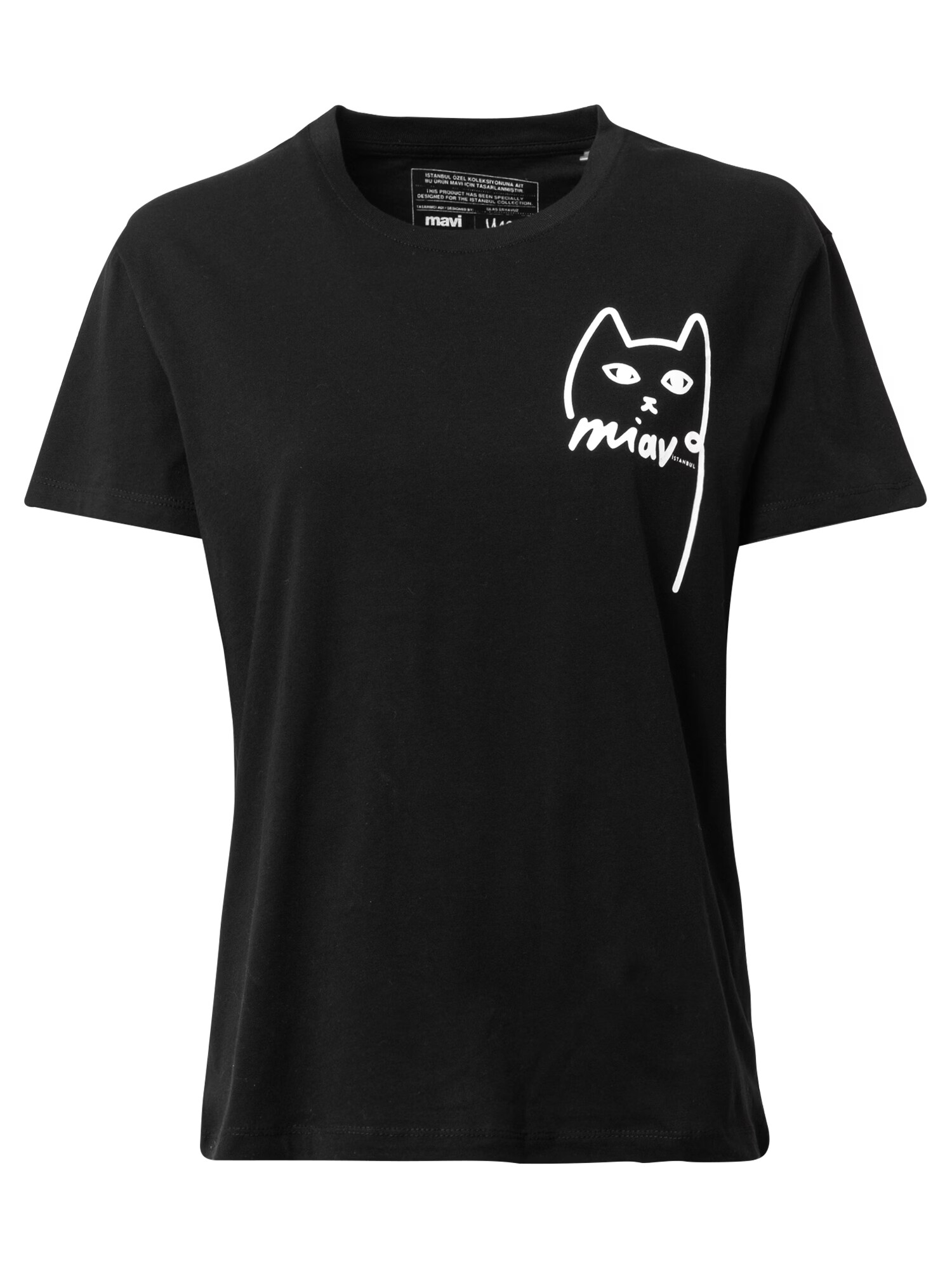 Mavi Tricou negru / alb - Pled.ro