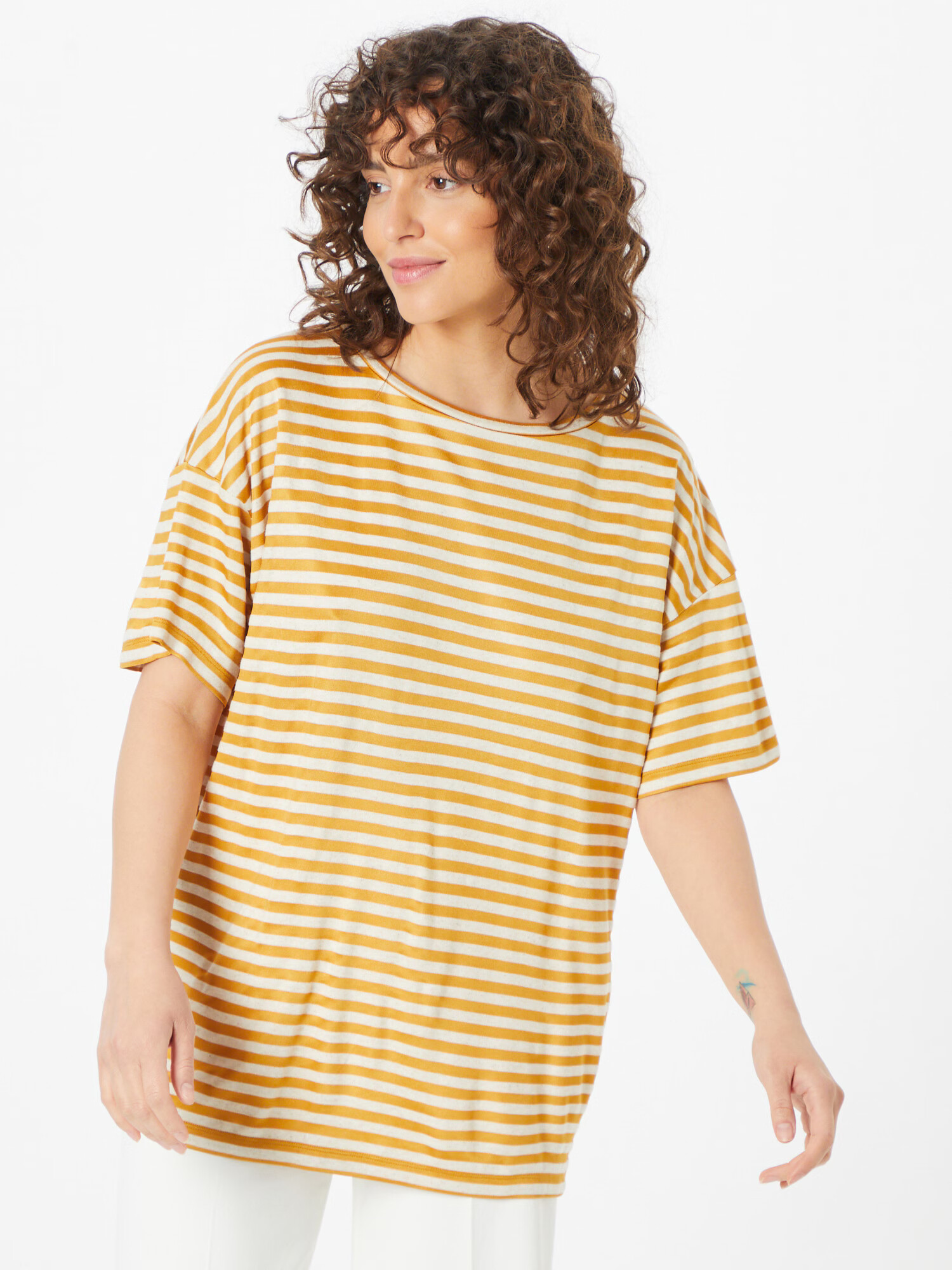 Max Mara Leisure Tricou 'ZEBIO' portocaliu / alb - Pled.ro