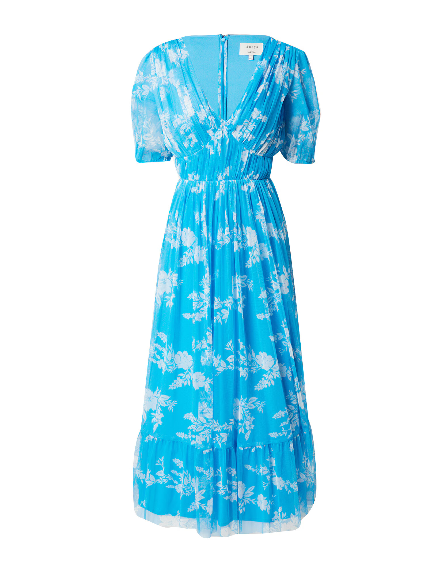 Maya Deluxe Rochie azur / alb - Pled.ro